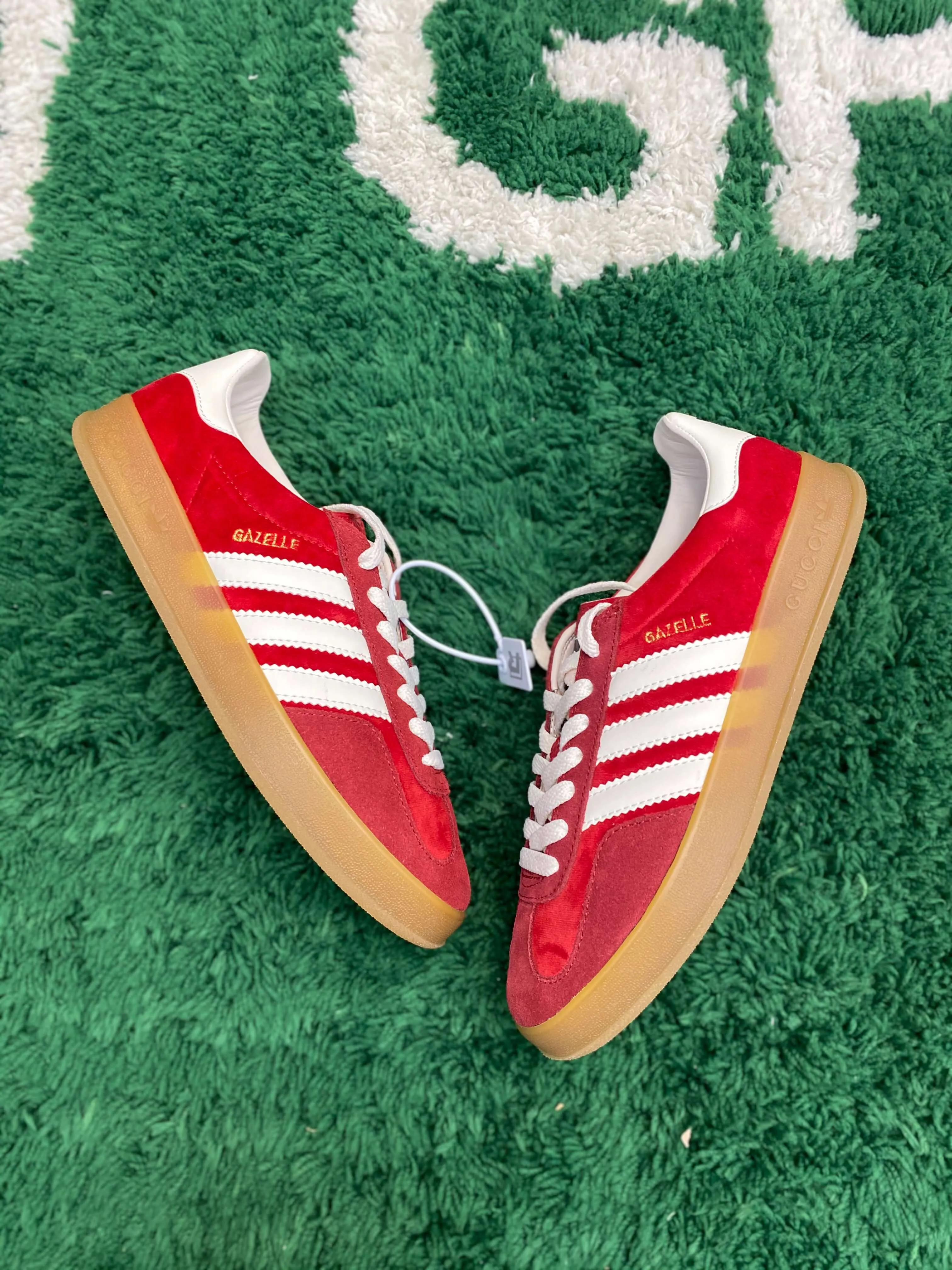 Gucci x Adidas Gazelle Red Suede Sneaker