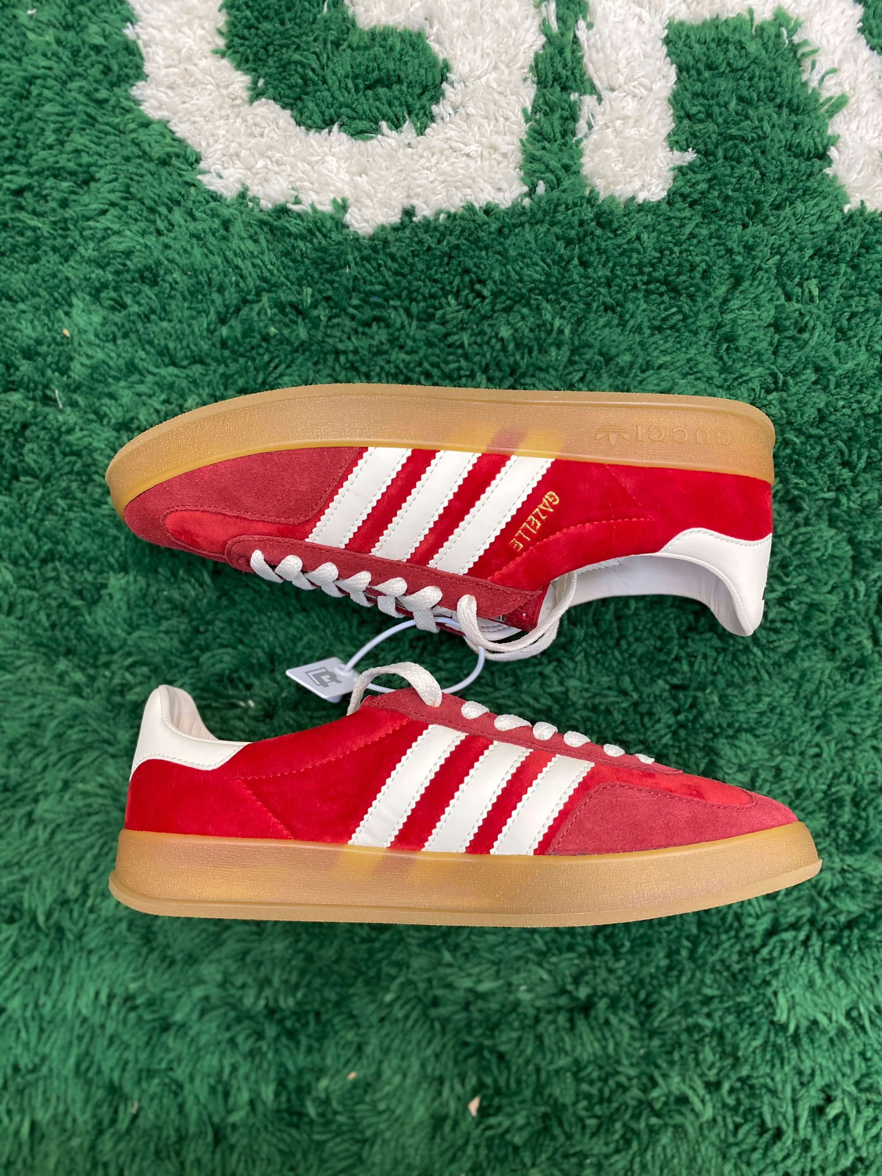 Gucci x Adidas Gazelle Red Suede Sneaker