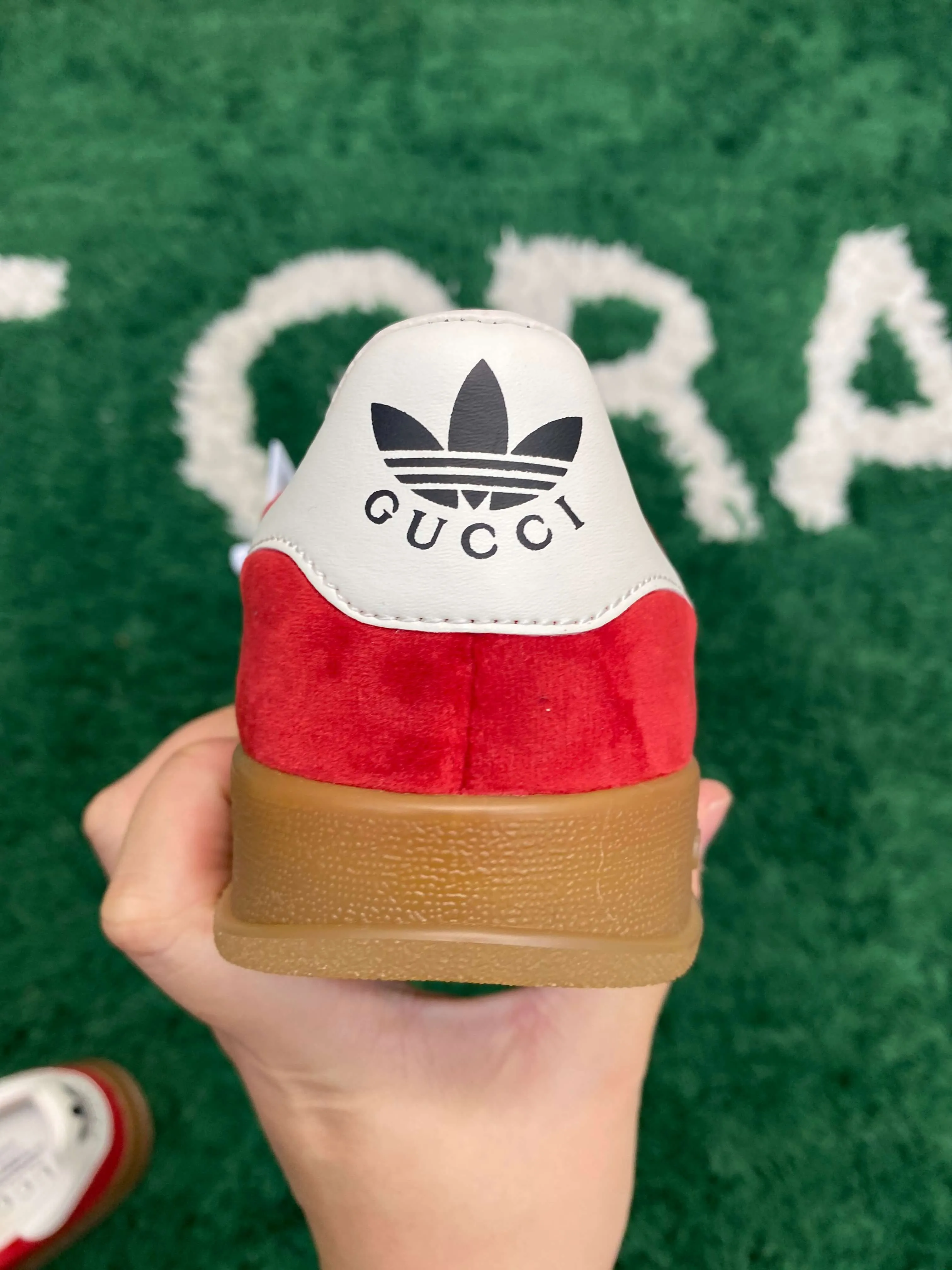 Gucci x Adidas Gazelle Red Suede Sneaker