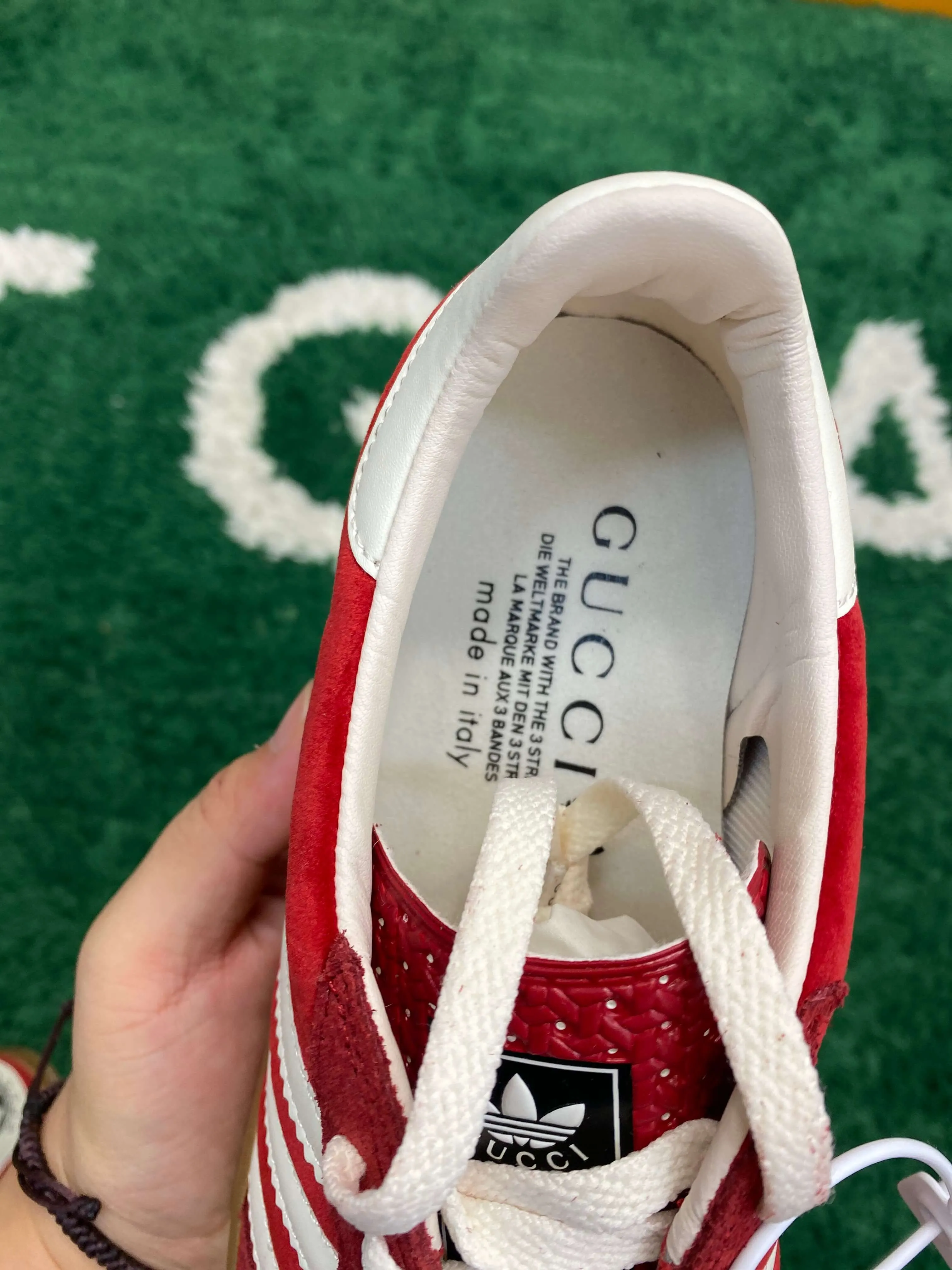 Gucci x Adidas Gazelle Red Suede Sneaker