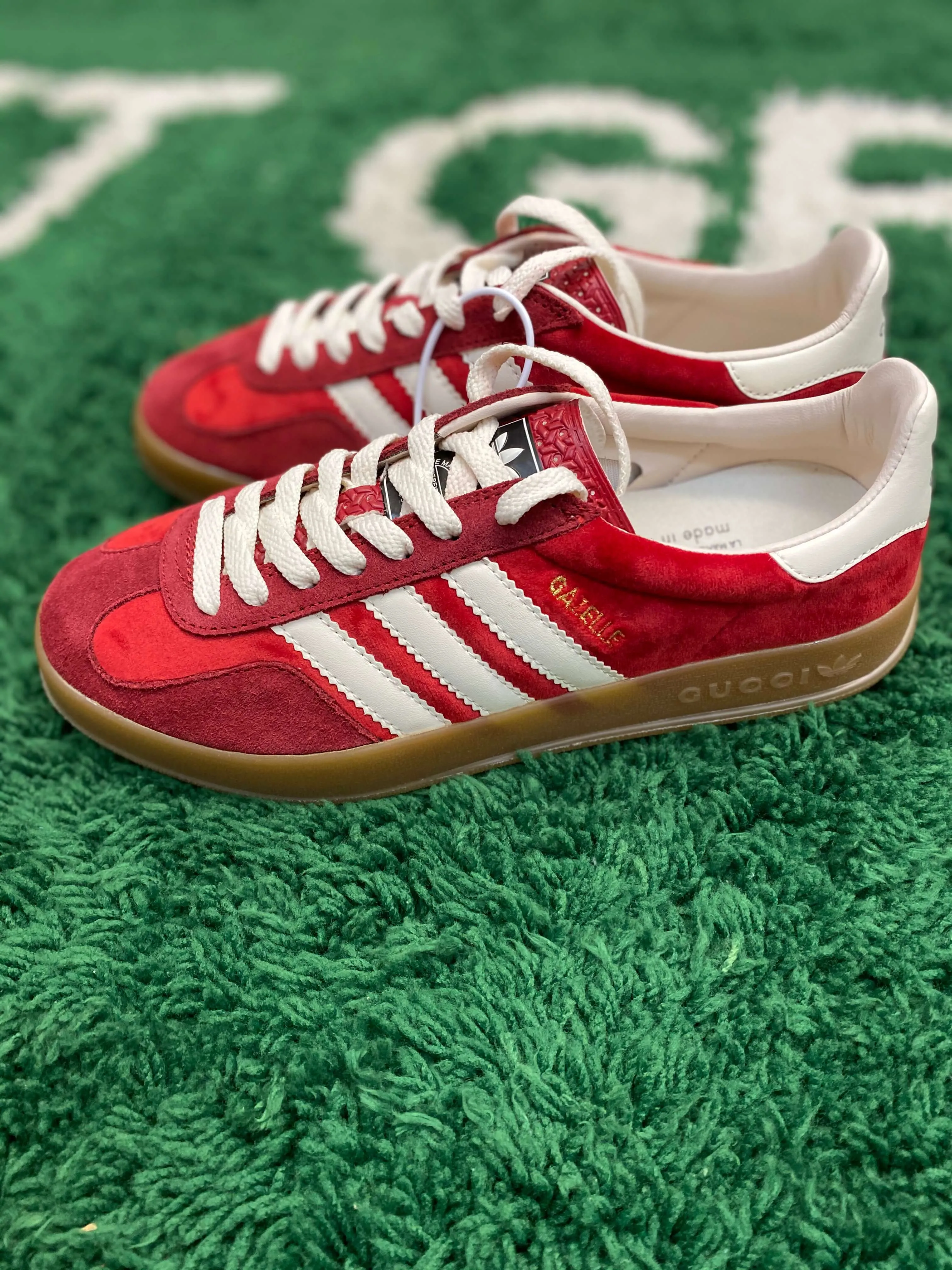 Gucci x Adidas Gazelle Red Suede Sneaker