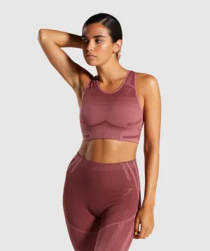 Gymshark Geo Seamless Sports Bra - Rose