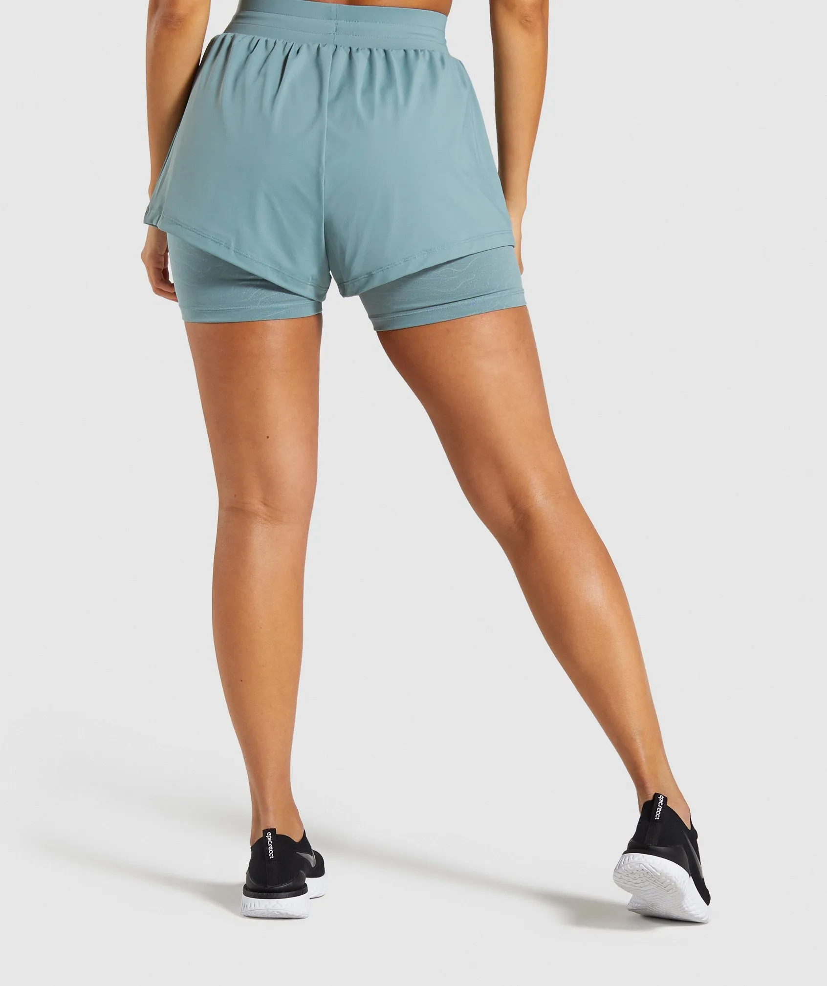 Gymshark Lustre 2 in 1 Shorts - Turquoise