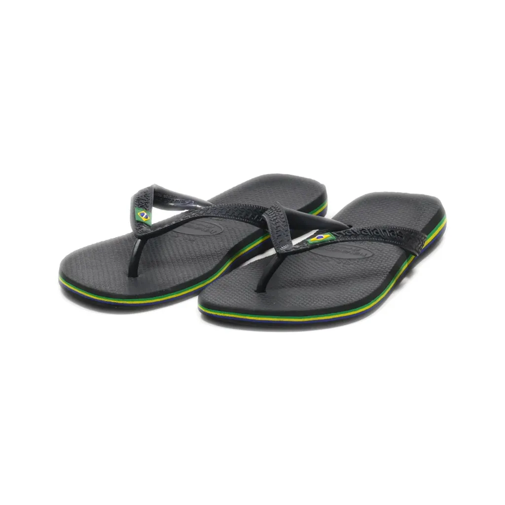 Havaianas Flip Flops Canvas Black Colour For Women