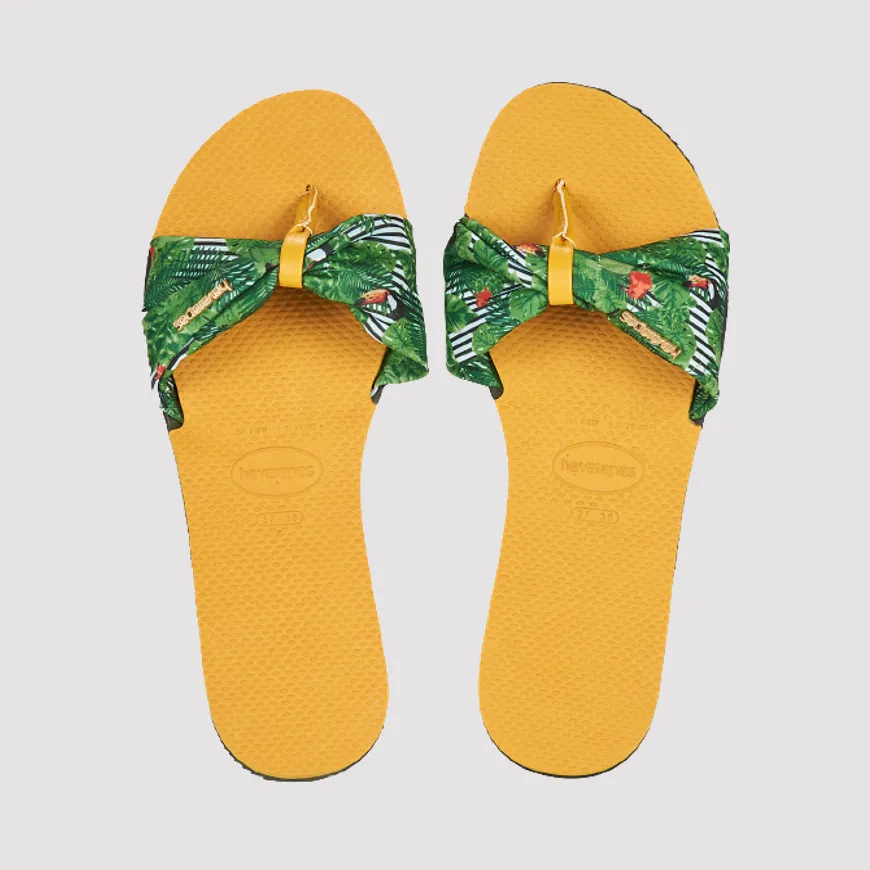 Havaianas You Saint Tropez Women Beach Slippers Burnt Yellow