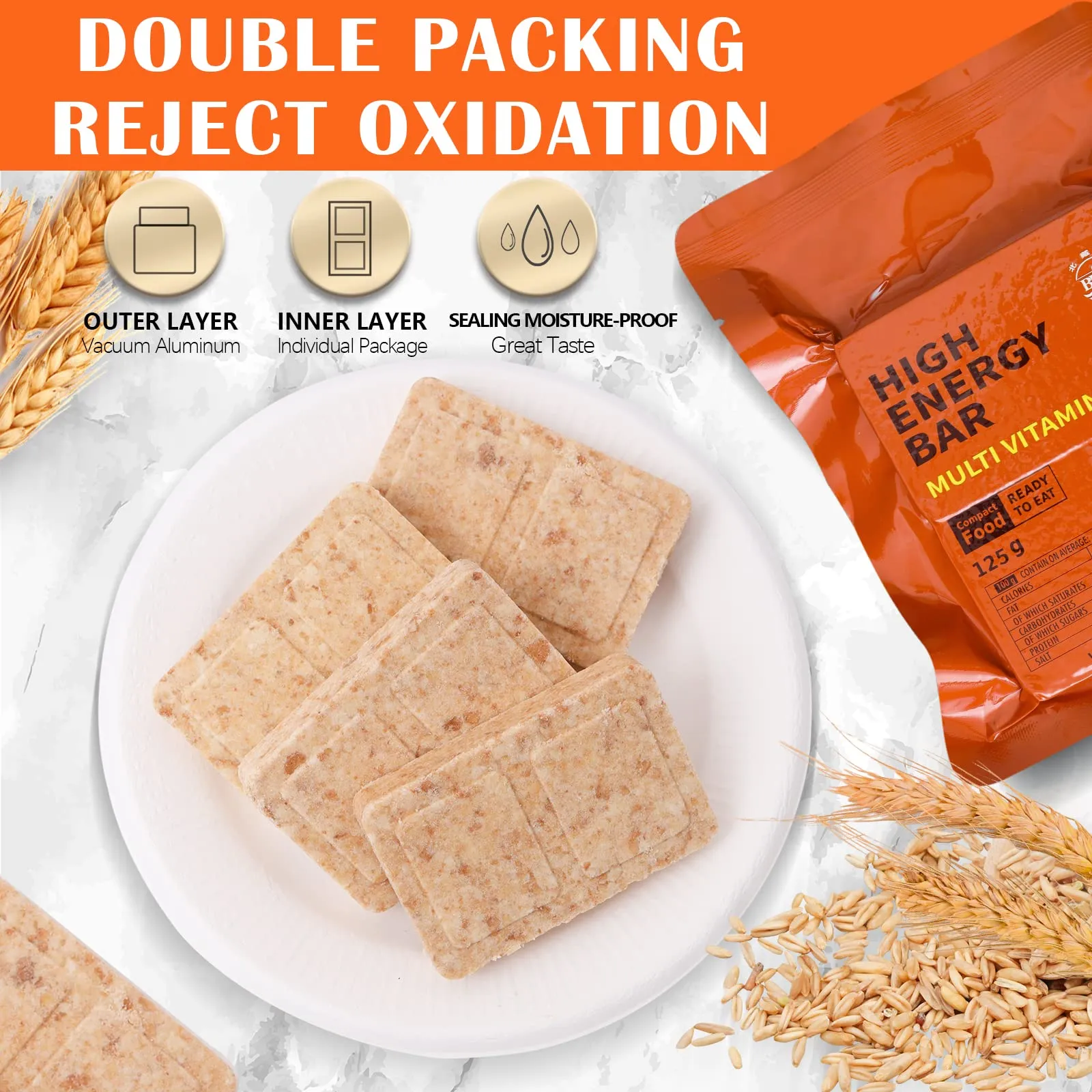 High Energy Ration Bars - Preparedness Kit (Variety 3 Pack)