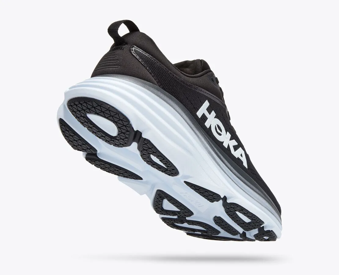 Hoka Bondi 8 Black White Women's