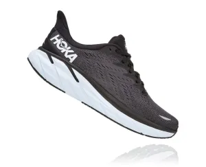 'HOKA' Men's Clifton 8 - Black / White