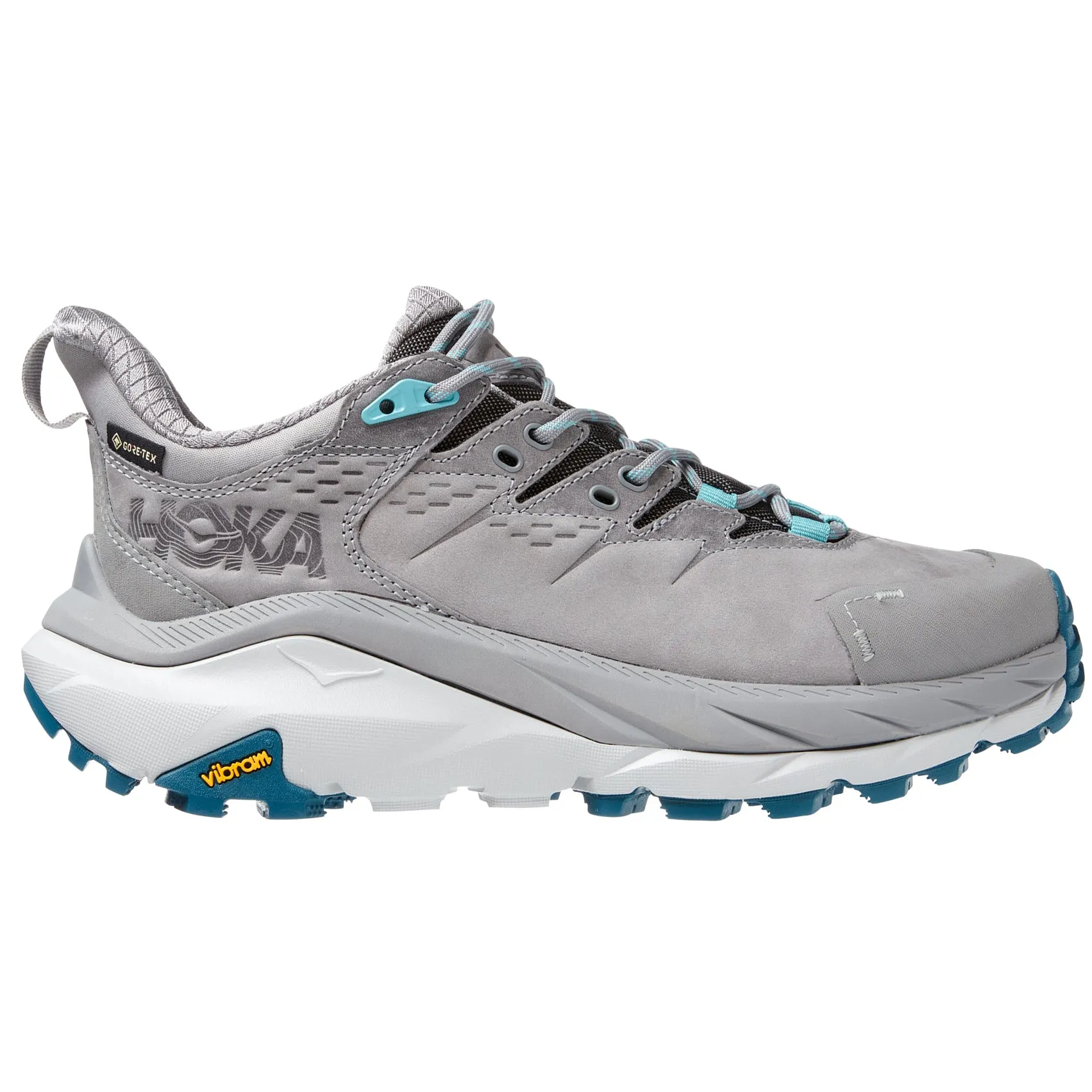 Hoka Women's Kaha 2 Low GORE-TEX Walking Shoes SharkSkin / Blue Coral