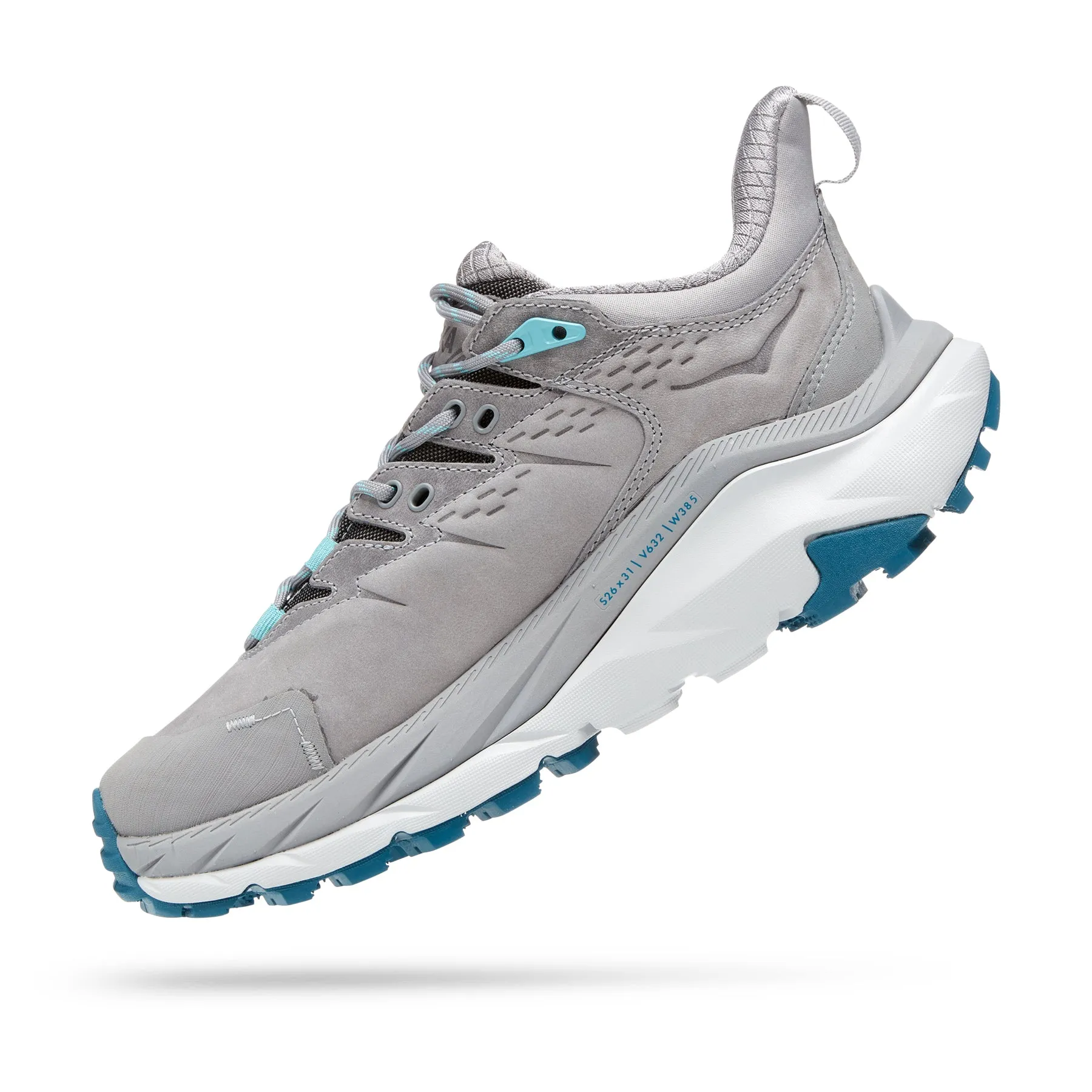 Hoka Women's Kaha 2 Low GORE-TEX Walking Shoes SharkSkin / Blue Coral