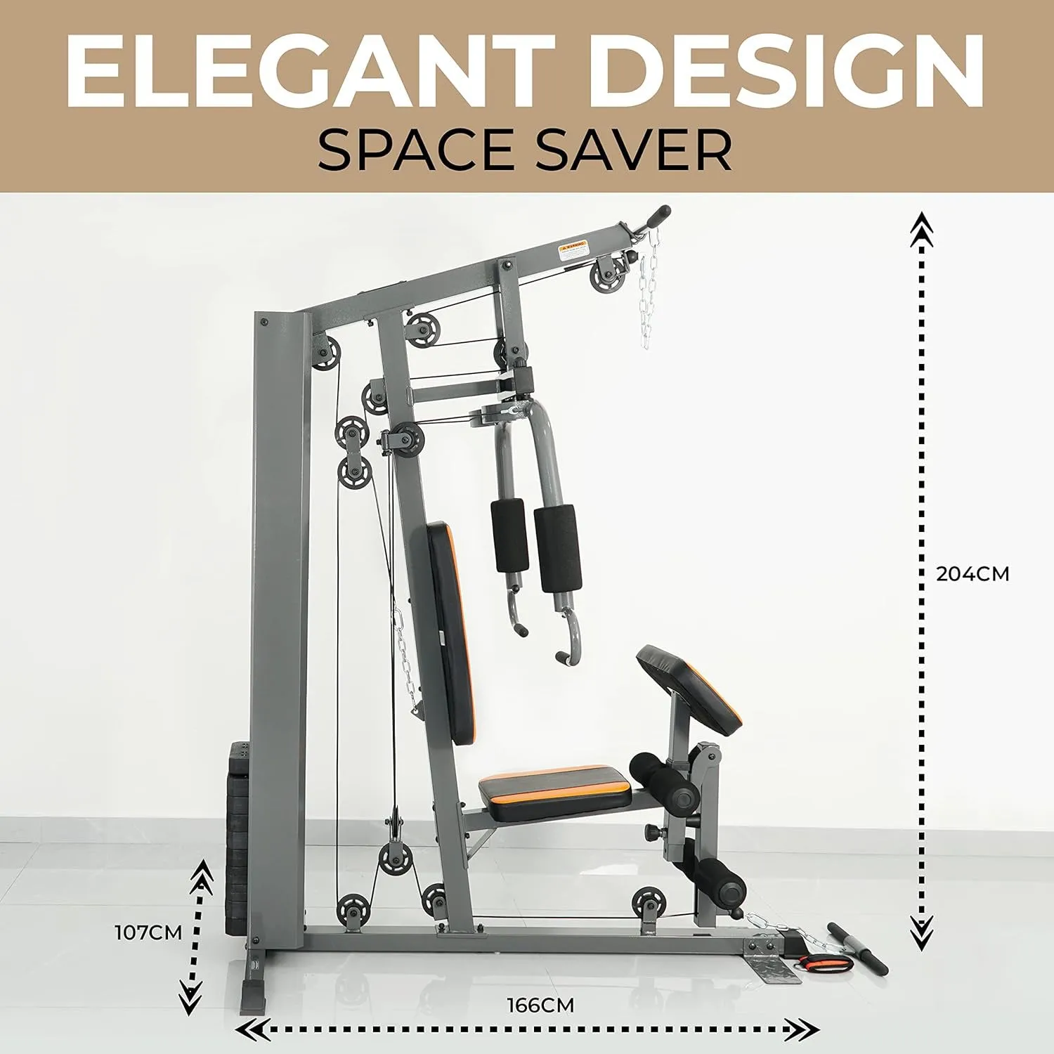 Home Gym Station Heavy Duty Steel Frame Single Station GM-1825 Multi Function Workout Station for Weightlifting and Bodybuilding