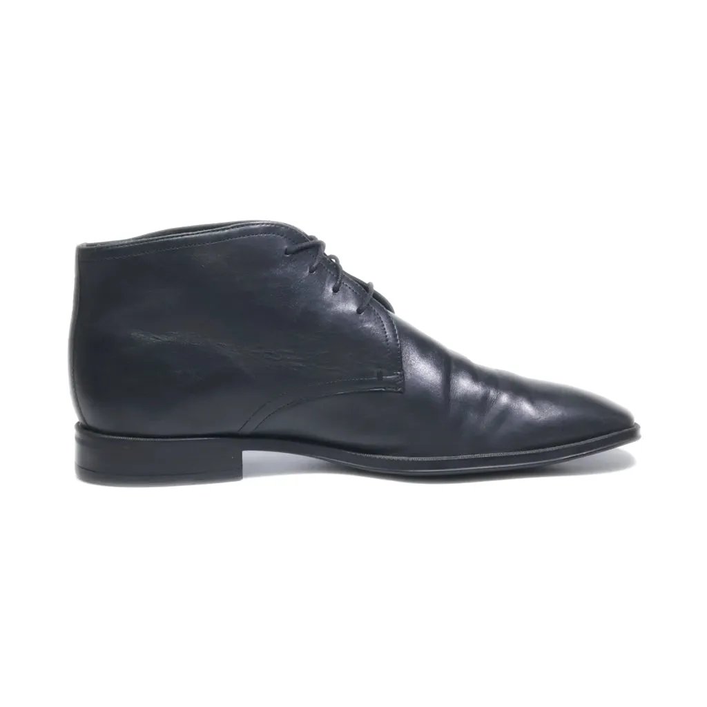 Hugo Boss Formal Boots Leather Black Colour For Men