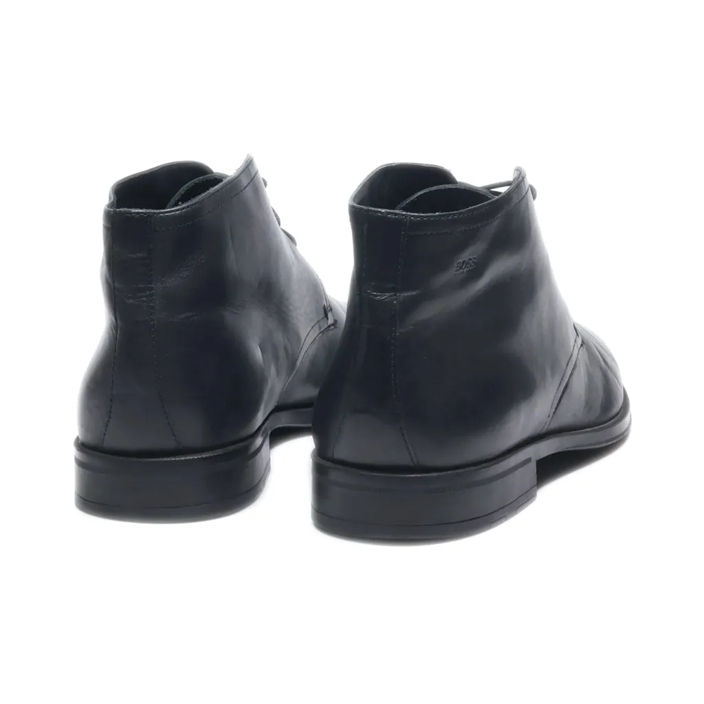 Hugo Boss Formal Boots Leather Black Colour For Men