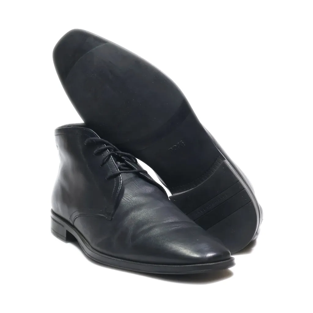 Hugo Boss Formal Boots Leather Black Colour For Men