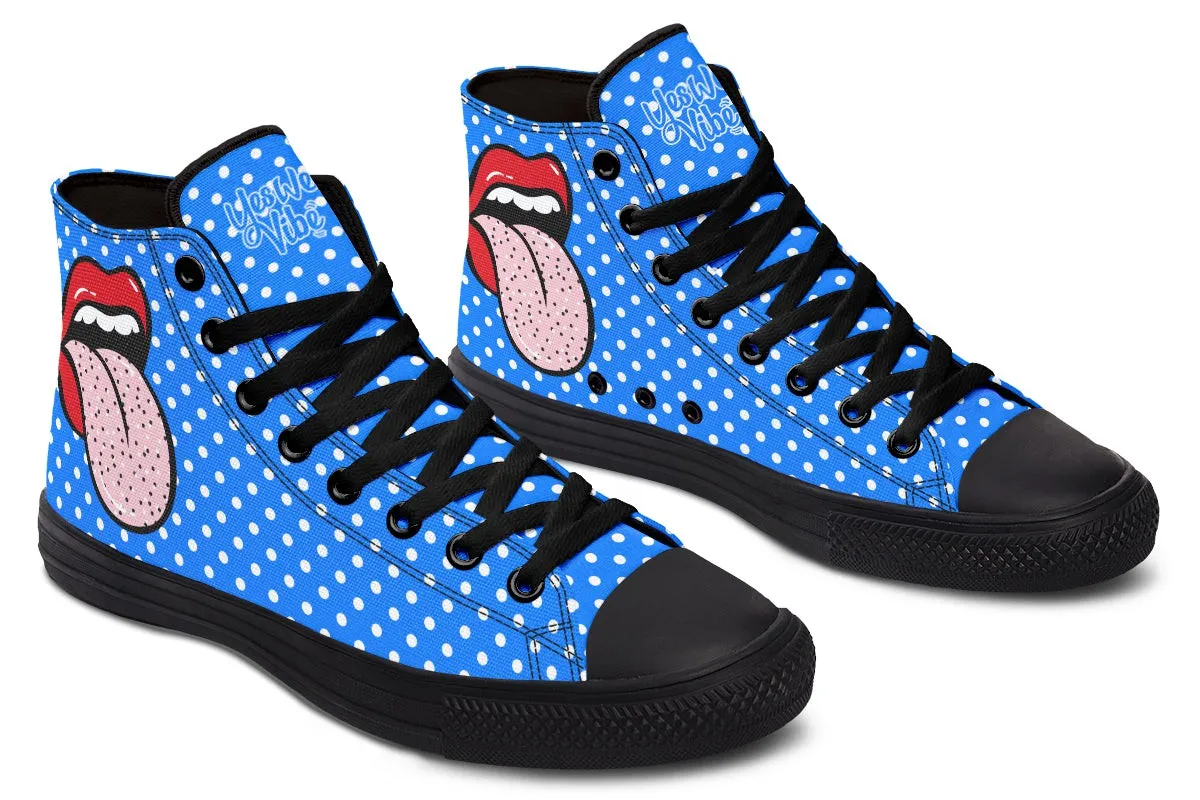 Immaculated Tongue Blue Whitedots