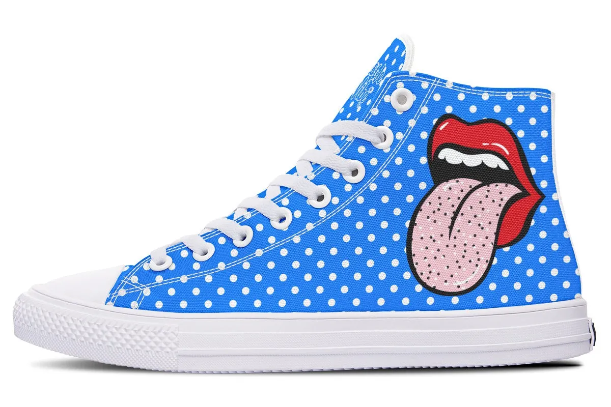 Immaculated Tongue Blue Whitedots