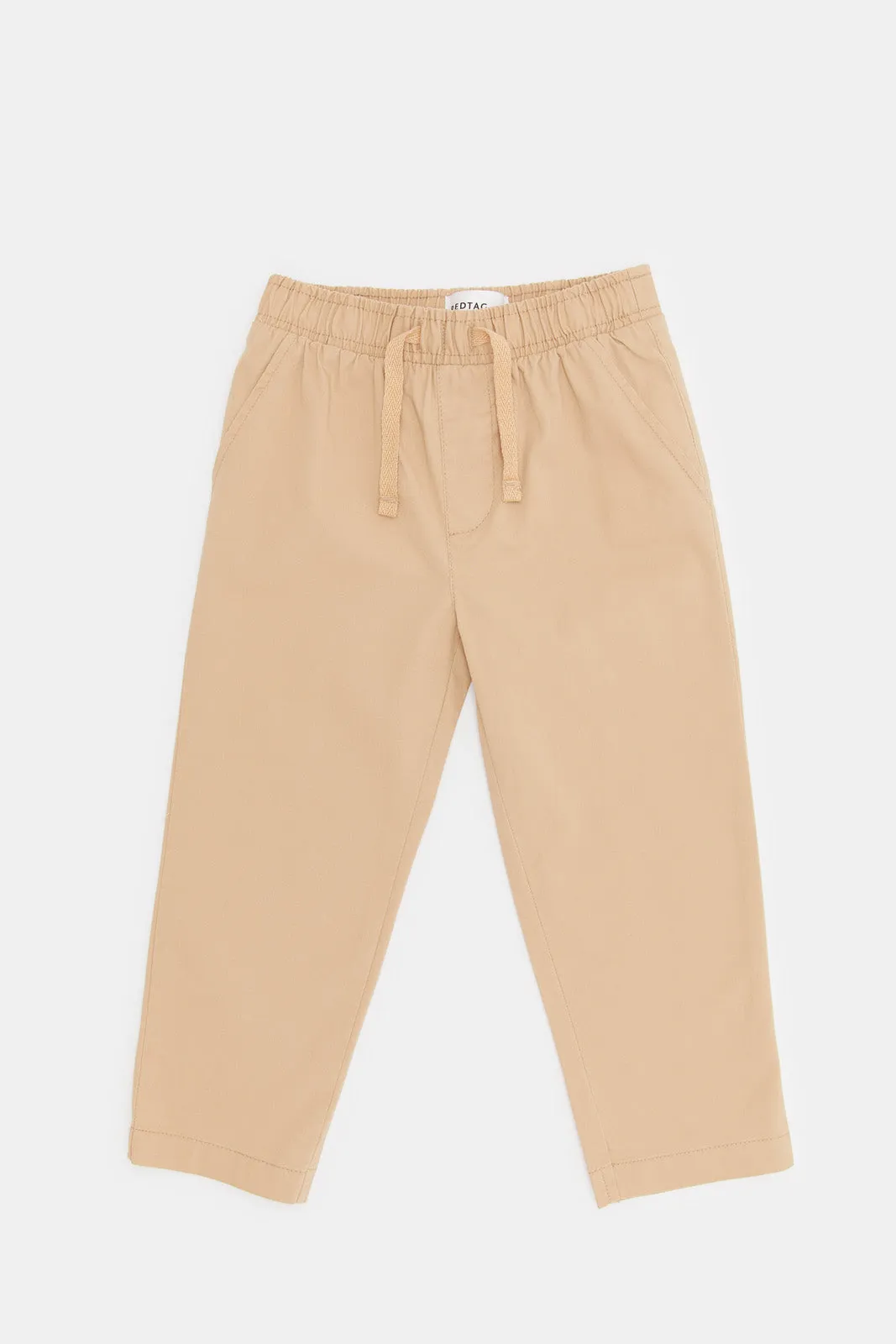 Infant Boys Beige Chino Pull On Trouser