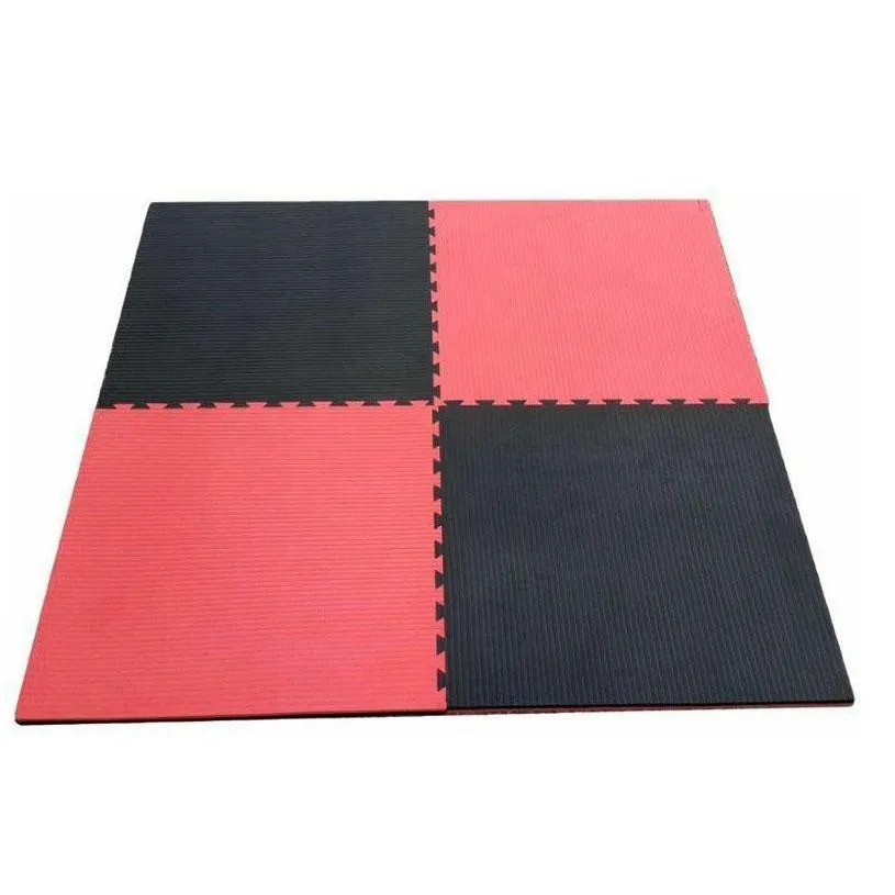 Interlocking Jigsaw Mats 3cm Black / Red (Sale)