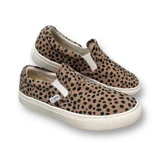 J. Crew Womens Size 6 Brown Animal Print Canvas Slide-On Shoes