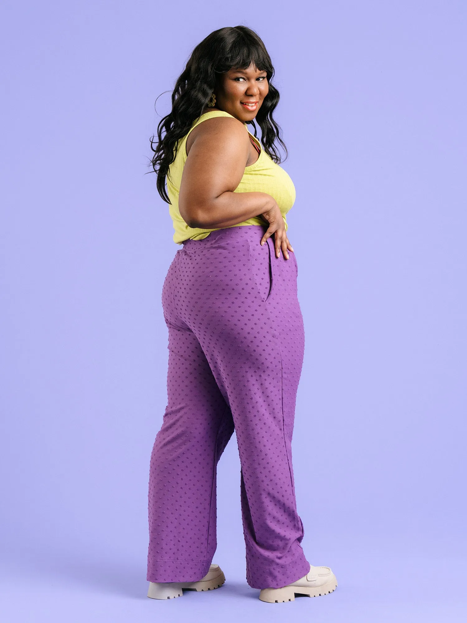 Jill Pants Purple Dot