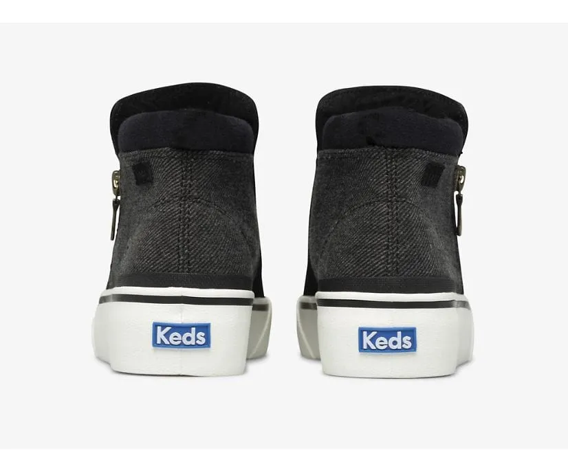 Keds Women's Cooper Zip Booties- Black Suede