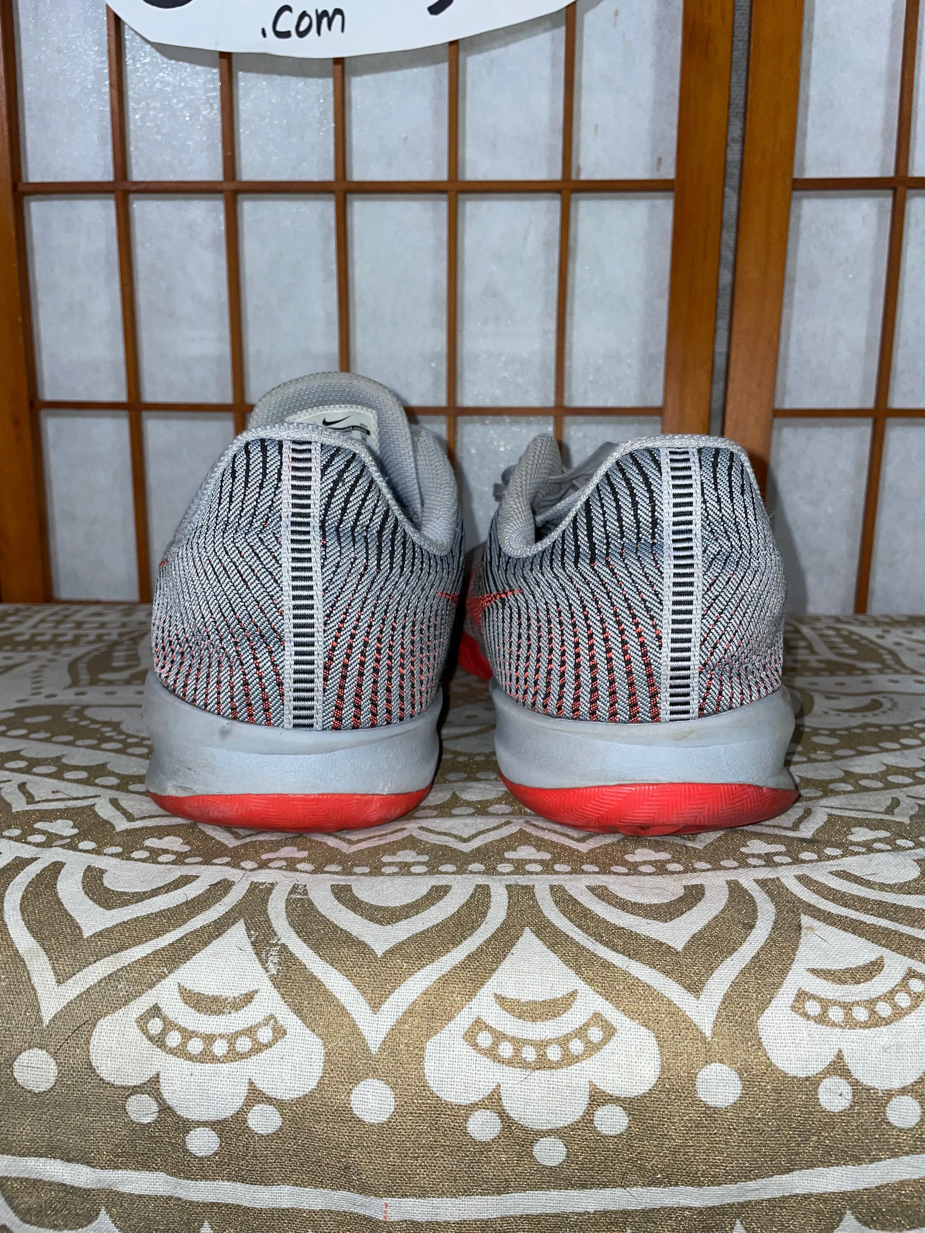 Kobe Mentality Crimson Wolf Grey Sneakers, 12