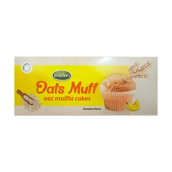 Krunchees Oat Banana Flavour Muffin Cakes 100g