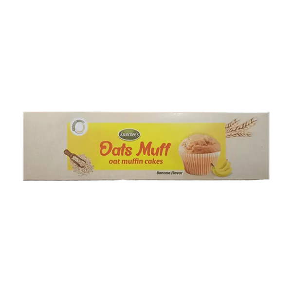 Krunchees Oat Banana Flavour Muffin Cakes 100g