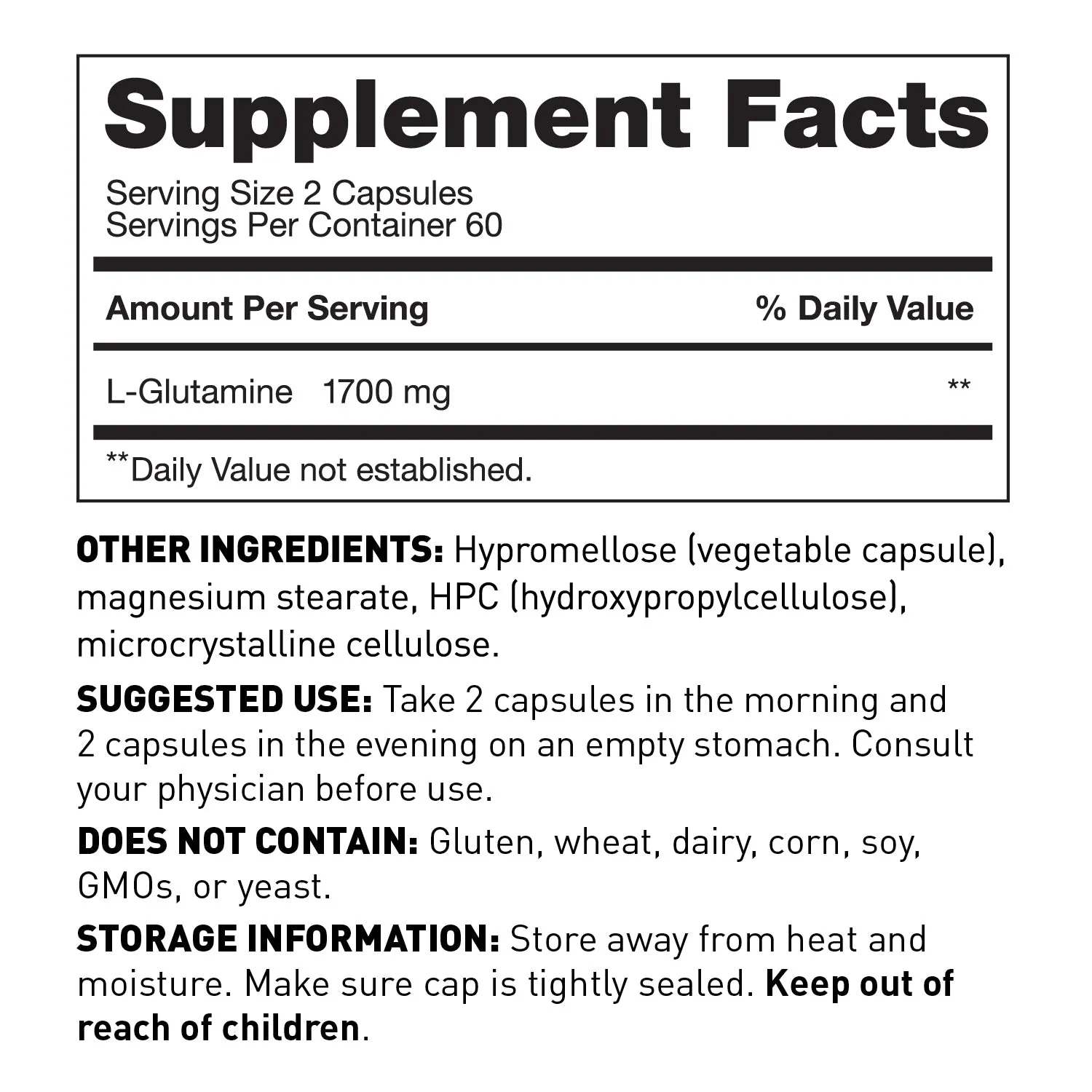 L-Glutamine Capsules