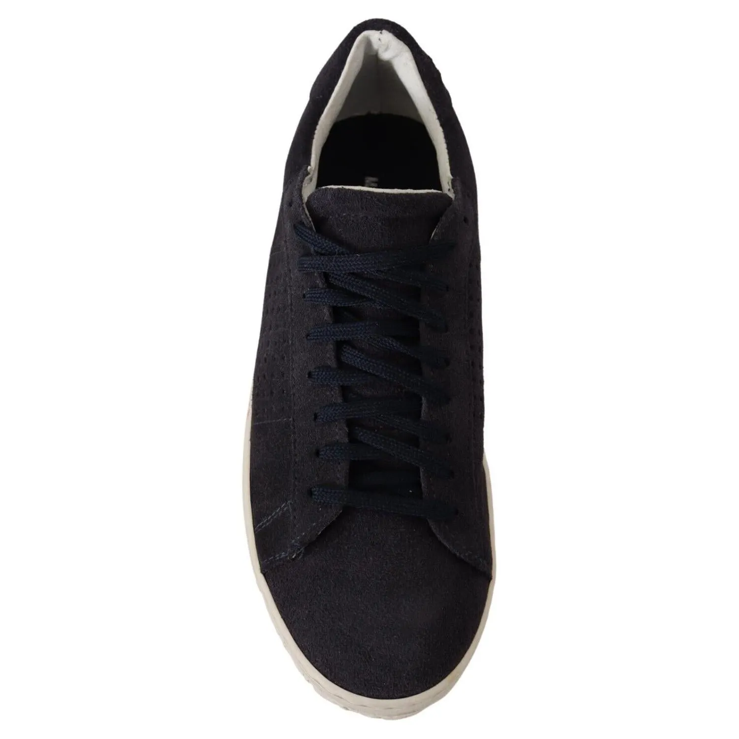 La Scarpa Italiana Elegant Suede Low Top Sneakers