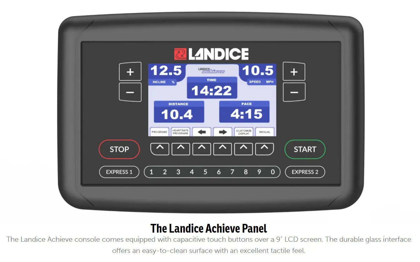 Landice U9 Club Cardio Trainer Upright Bike