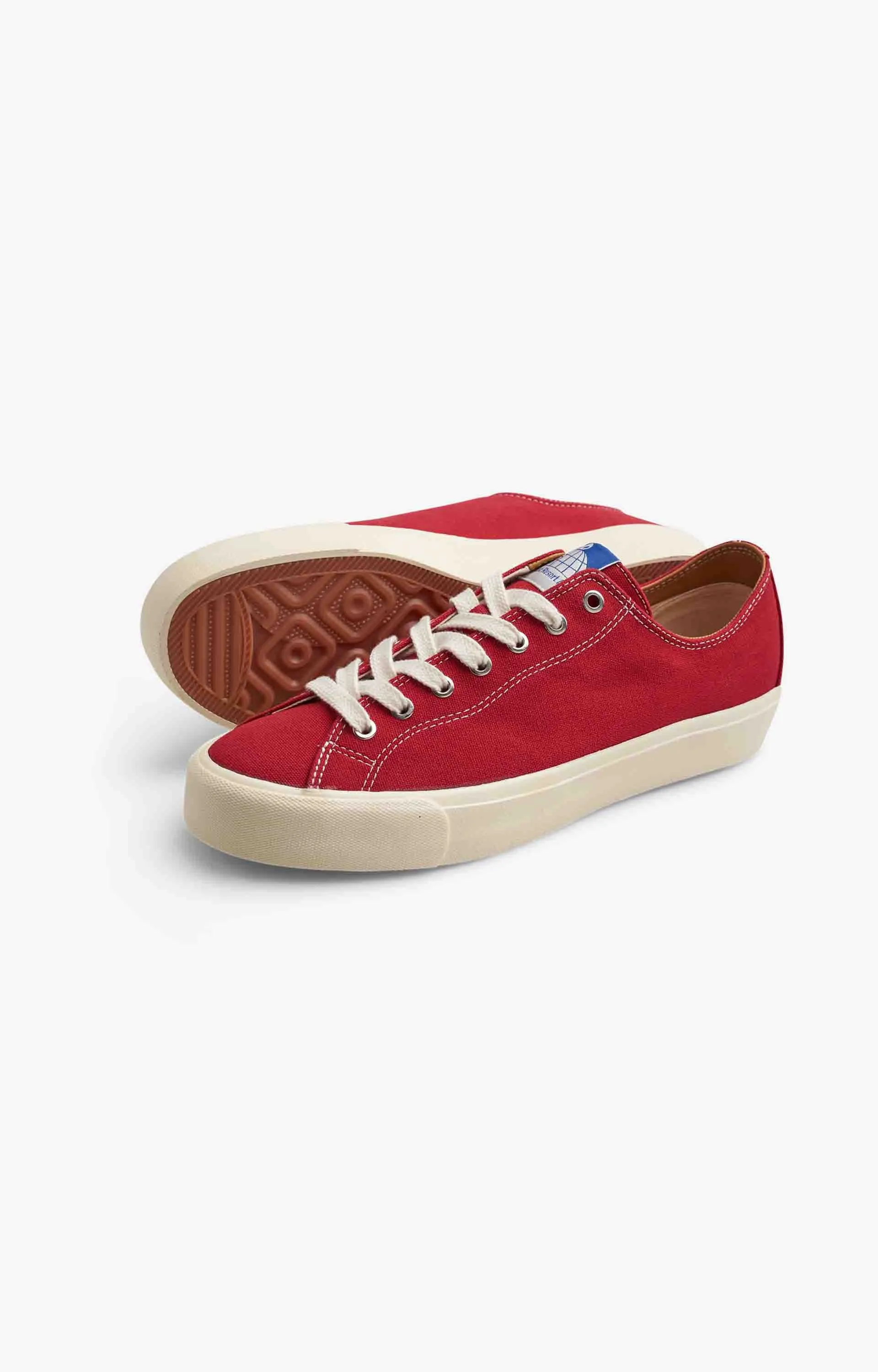 Last Resort AB Canvas Lo VM003 Mens Shoe, Classic Red/White