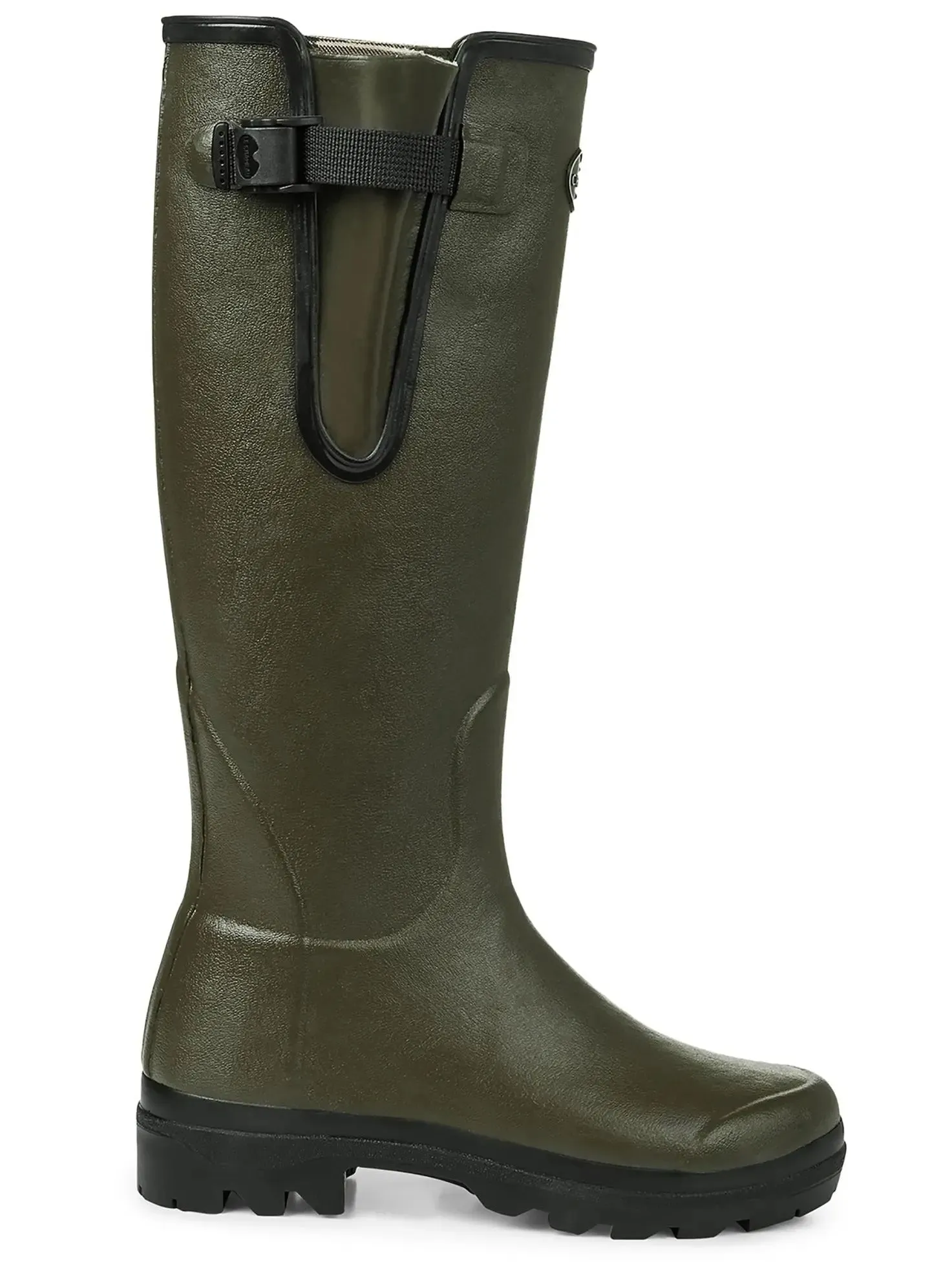 LE CHAMEAU Vierzon Boots - Ladies Jersey Lined - Dark Green