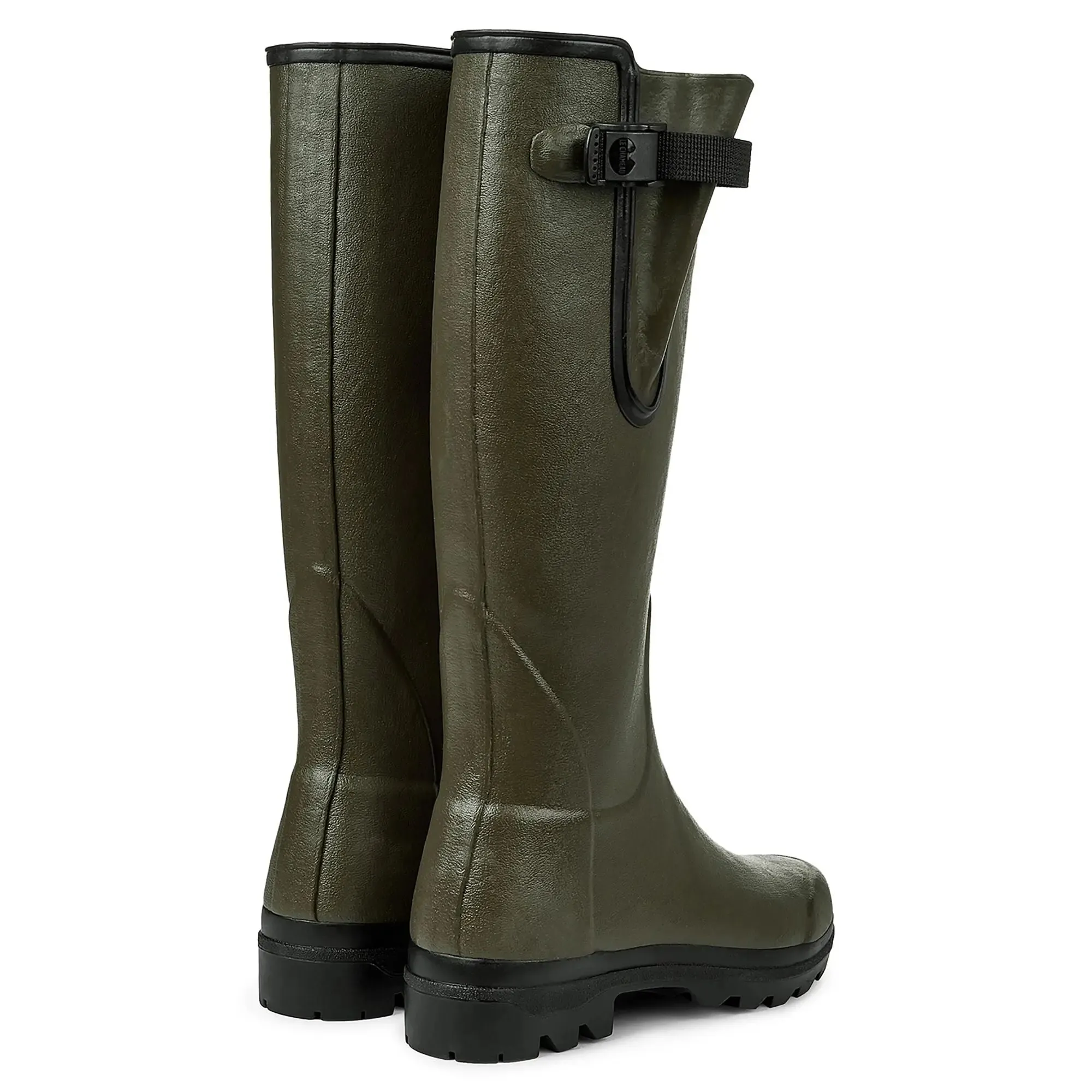 LE CHAMEAU Vierzon Boots - Ladies Jersey Lined - Dark Green