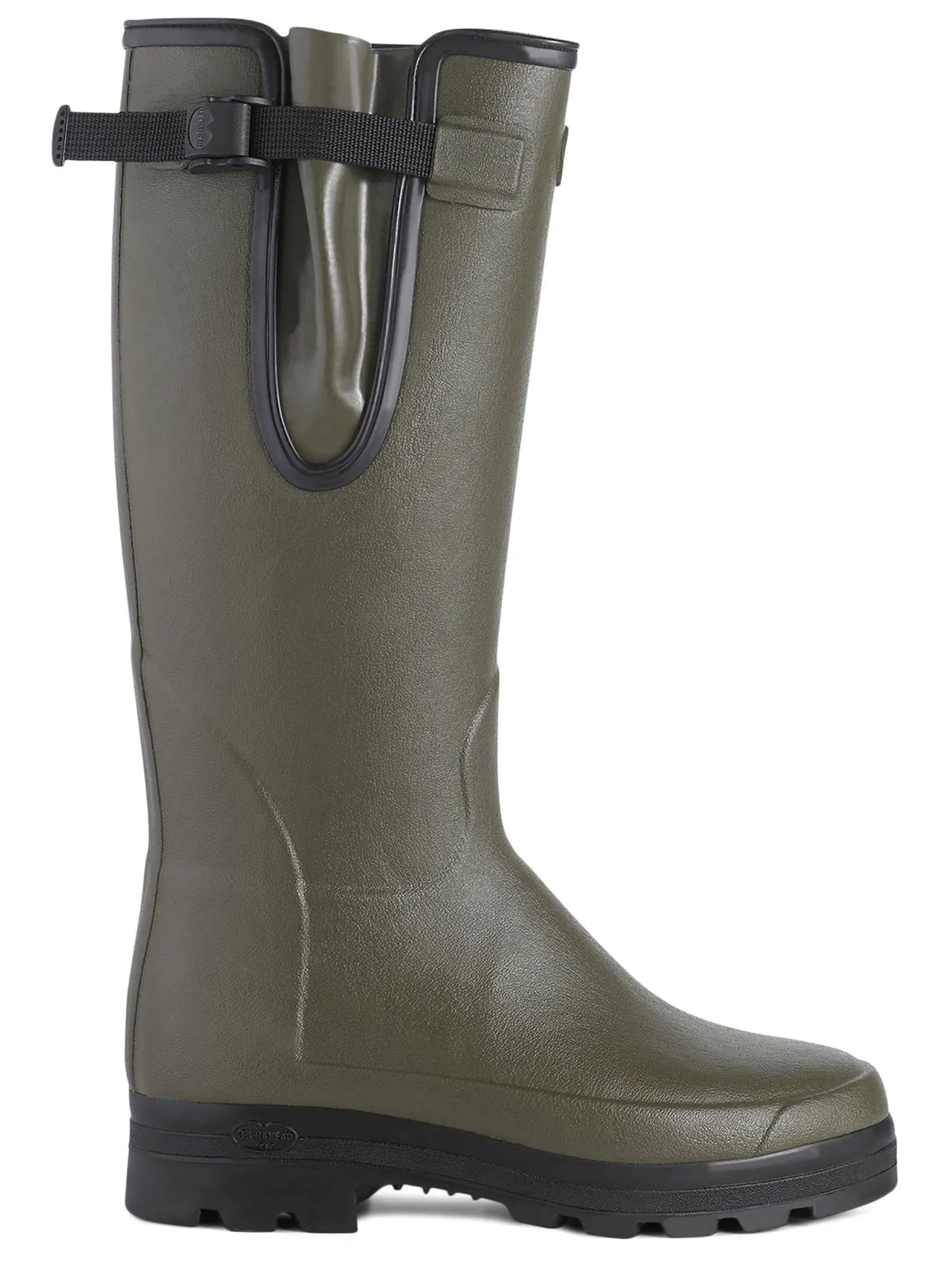 LE CHAMEAU Vierzonord Boots - Mens Neoprene Lined - Dark Green