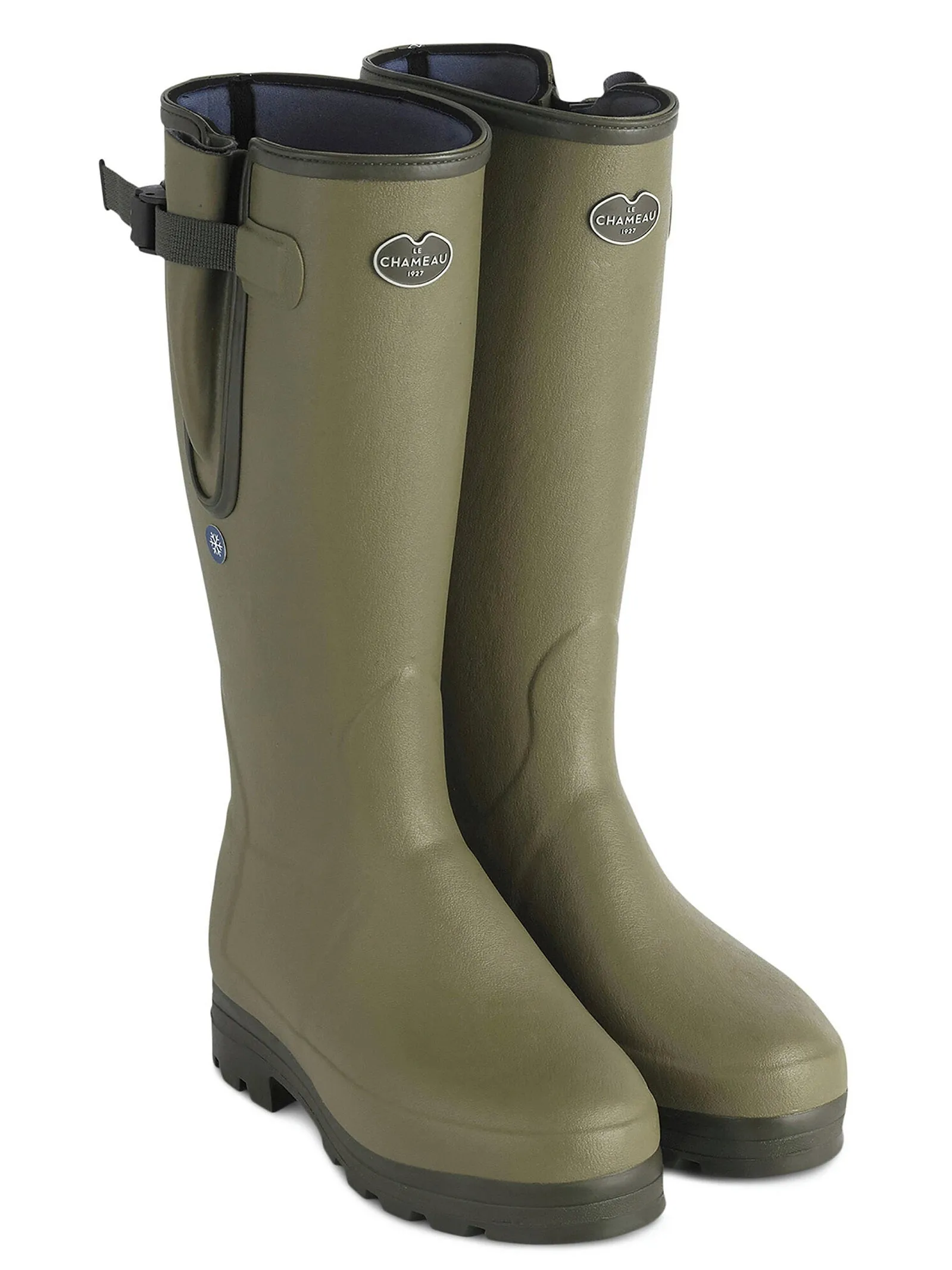 LE CHAMEAU Vierzonord Plus Cold Weather Boots - Mens Neoprene Lined - Iconic Green