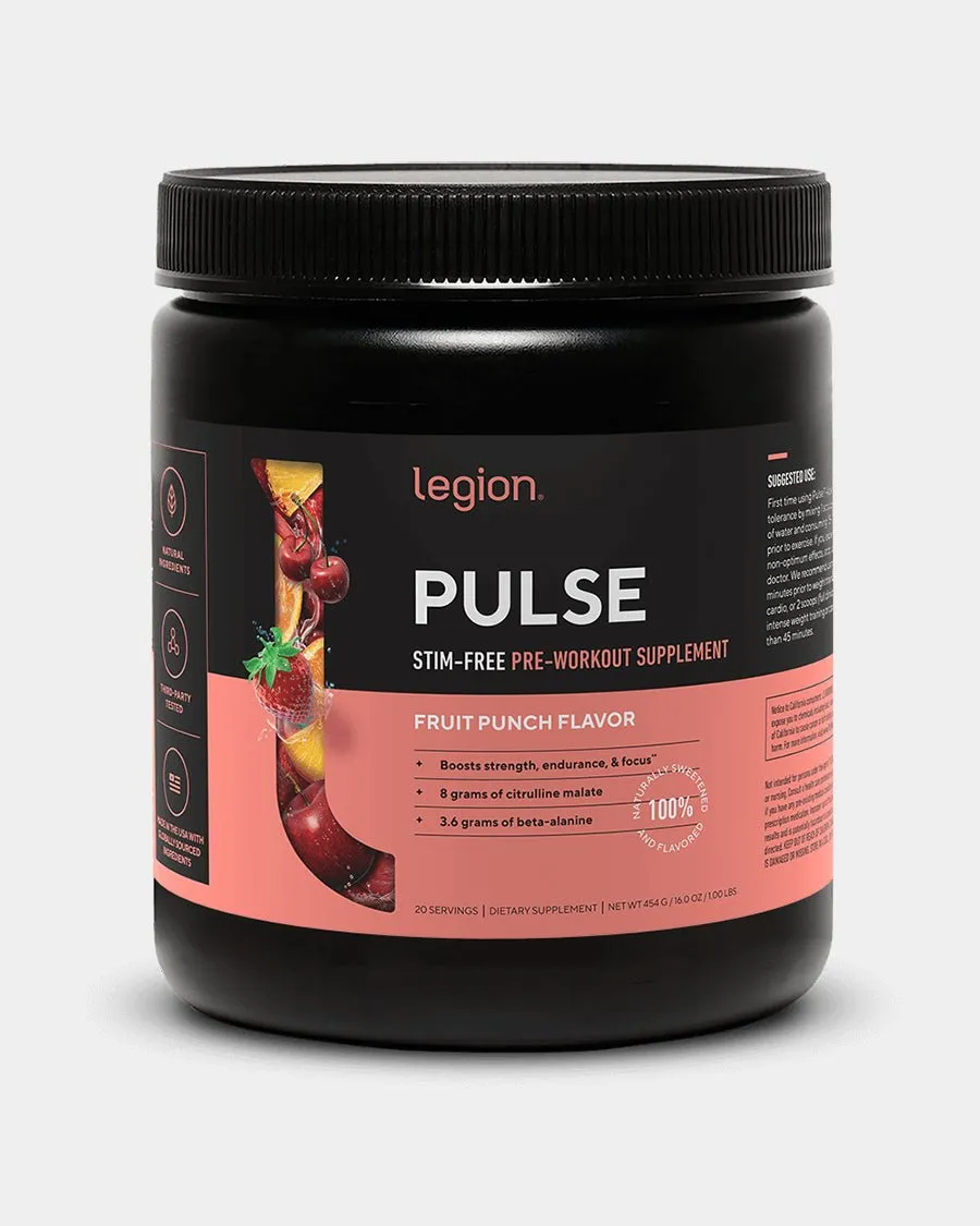 Legion Pulse Pre Workout Stim Free