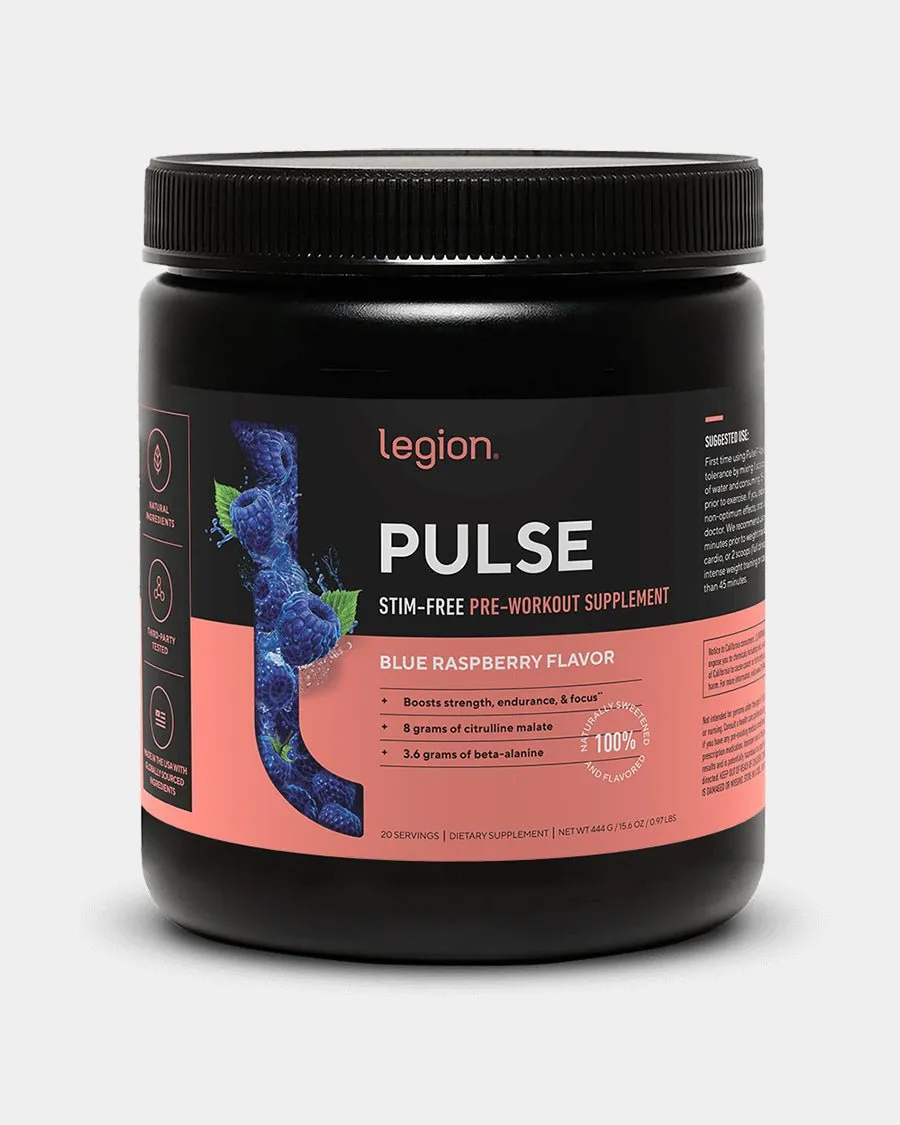 Legion Pulse Pre Workout Stim Free