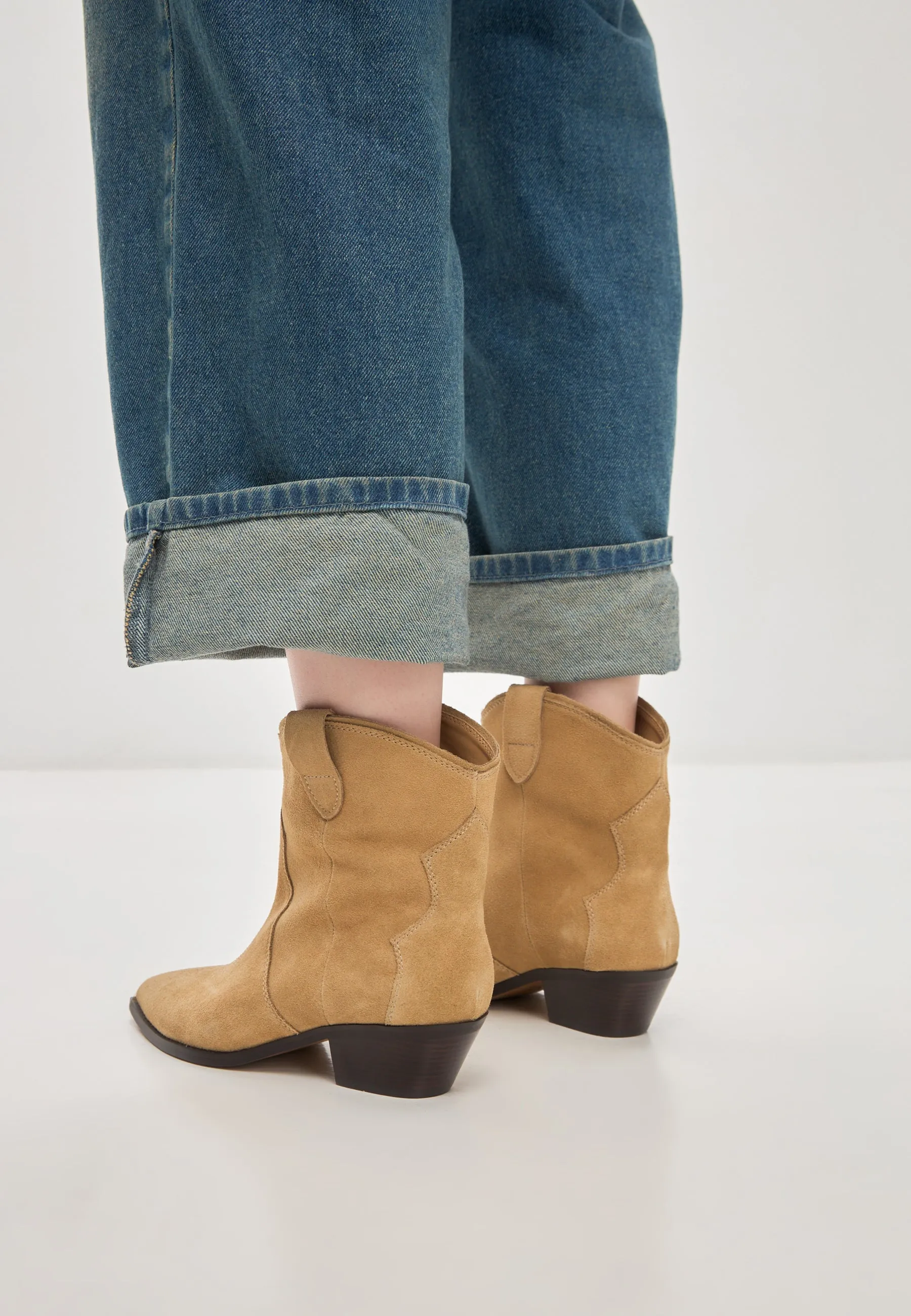 Low-shaft Cowboy Boots Hazel - Beige