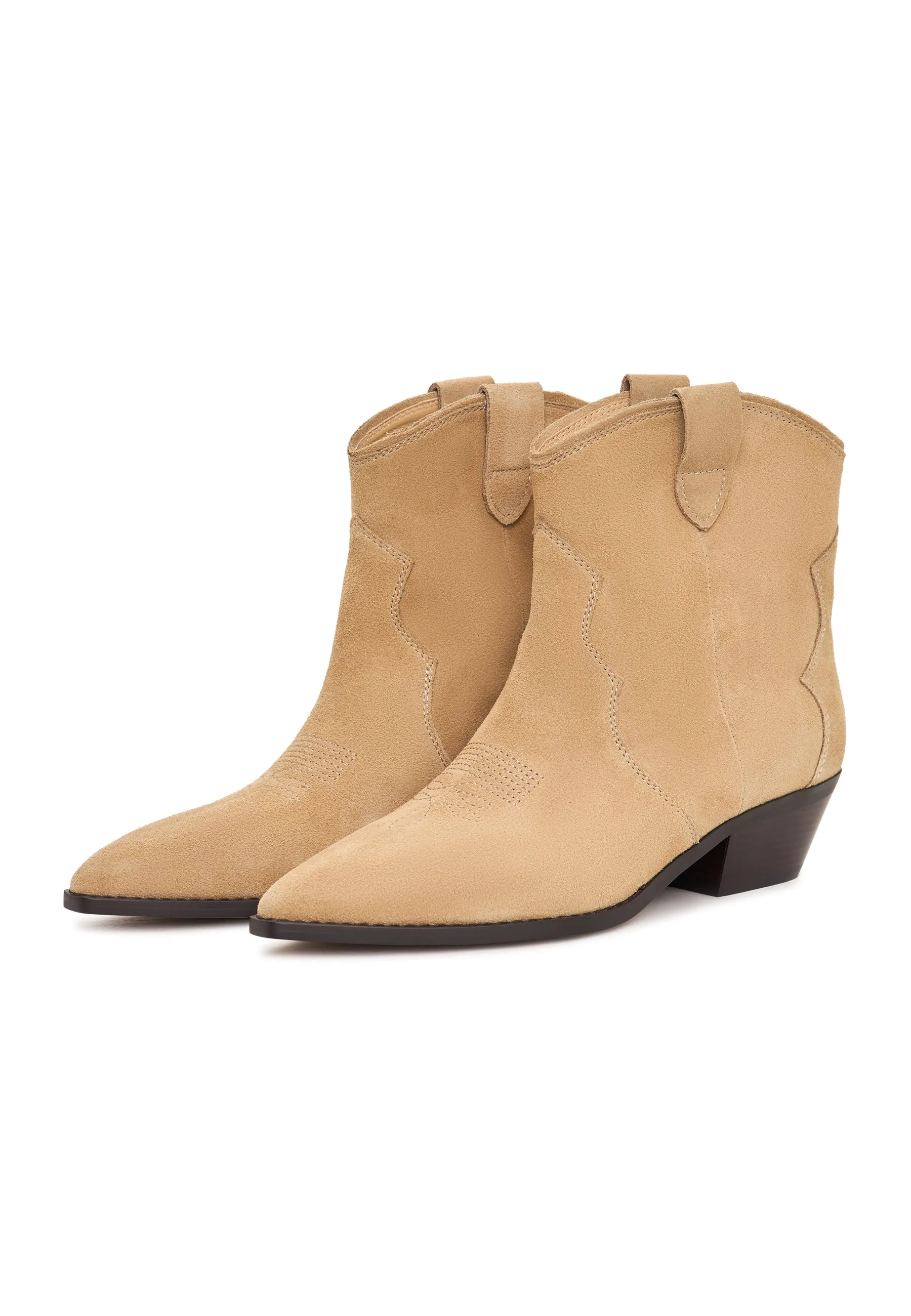 Low-shaft Cowboy Boots Hazel - Beige