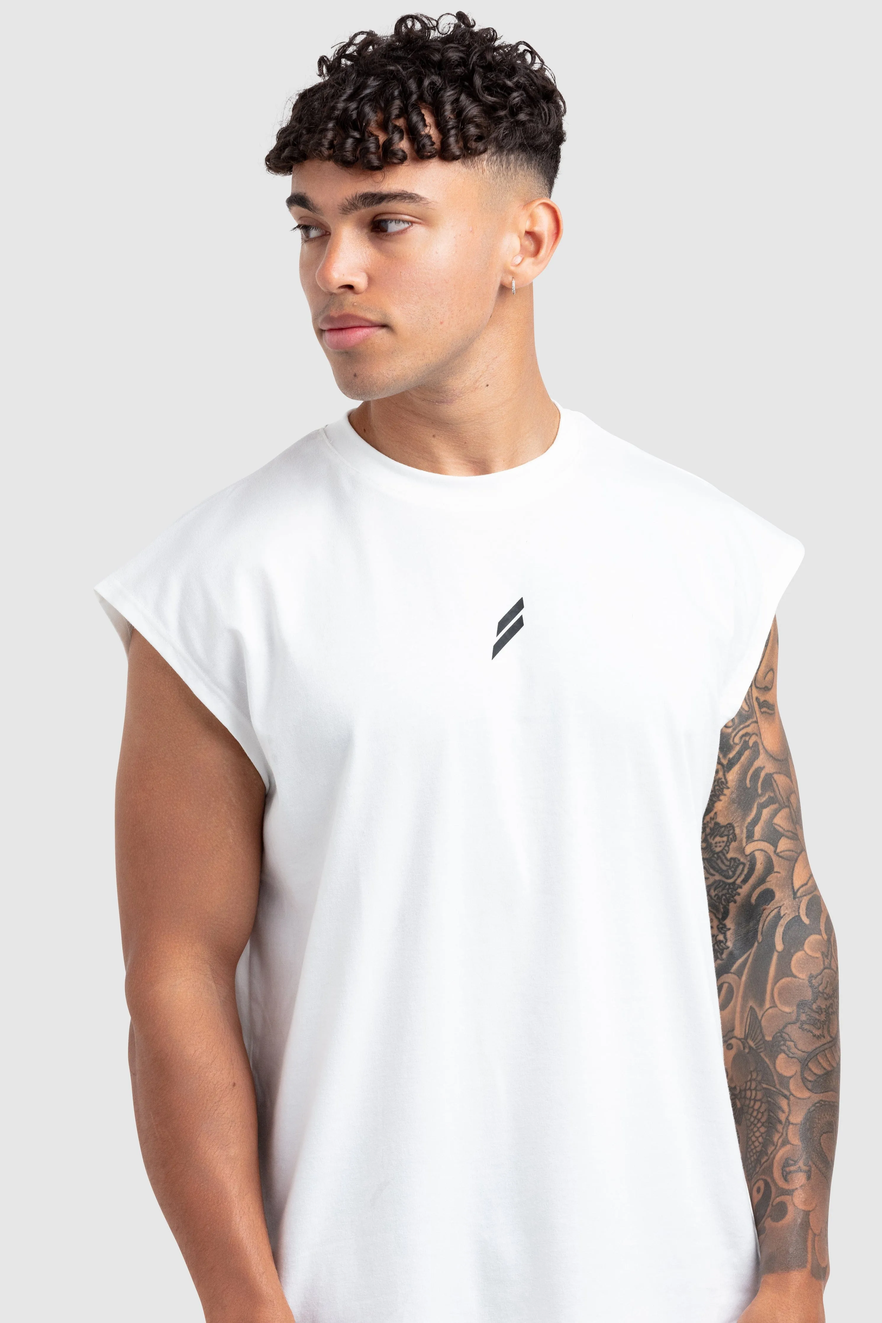 Mark Oversize Cutoff Tank - White