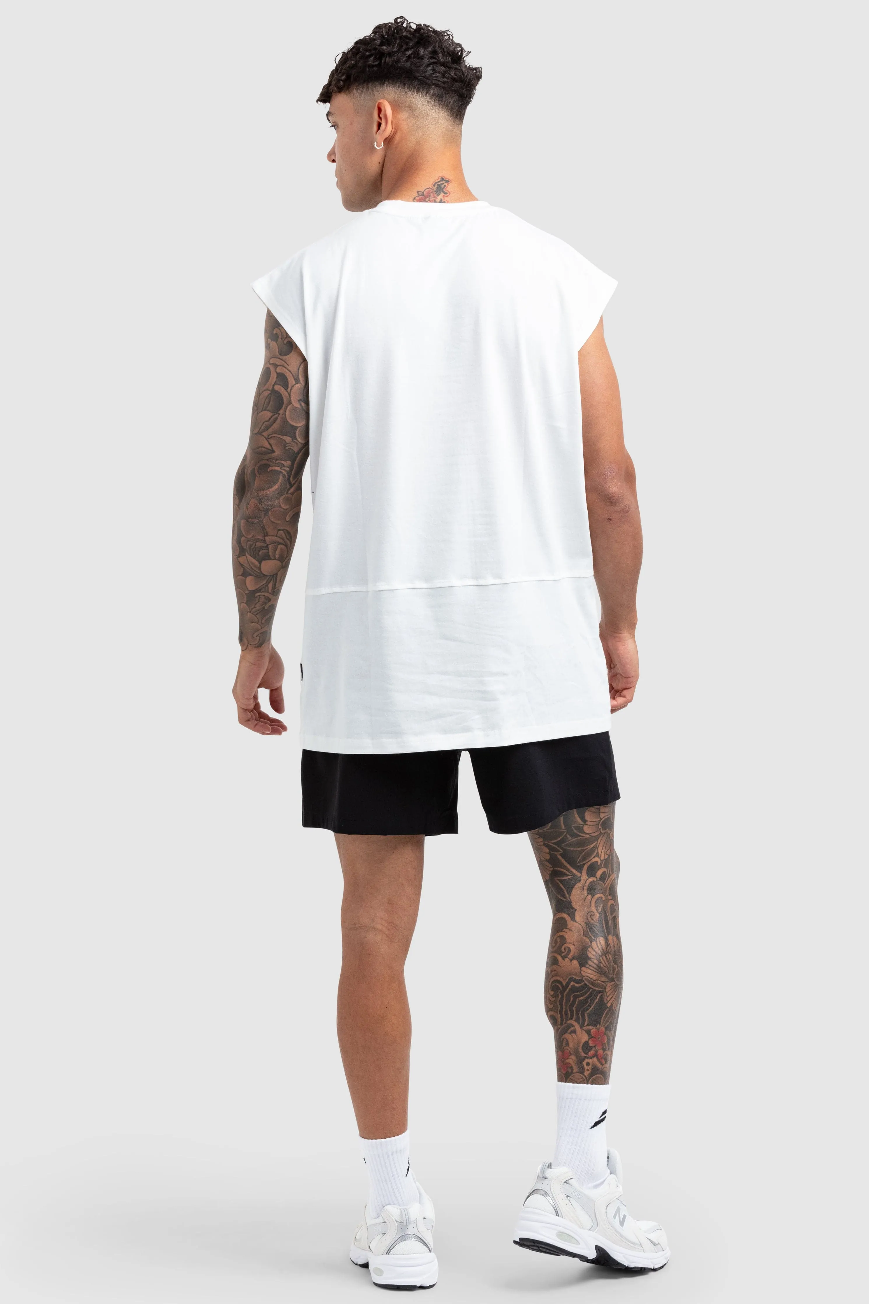 Mark Oversize Cutoff Tank - White