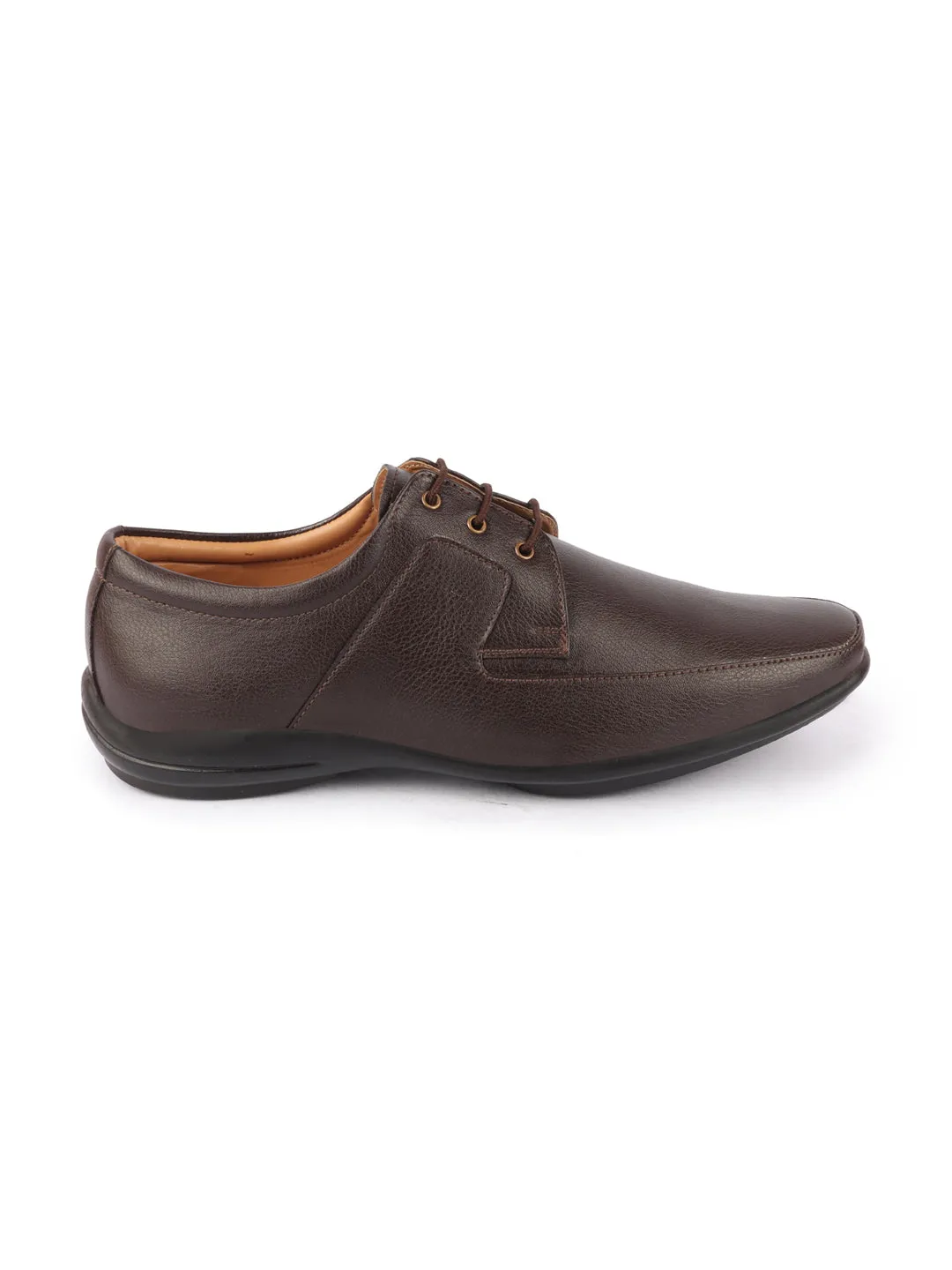 Men Brown Formal Office Meetings All Day Long Outdoor Lace Up Shoes