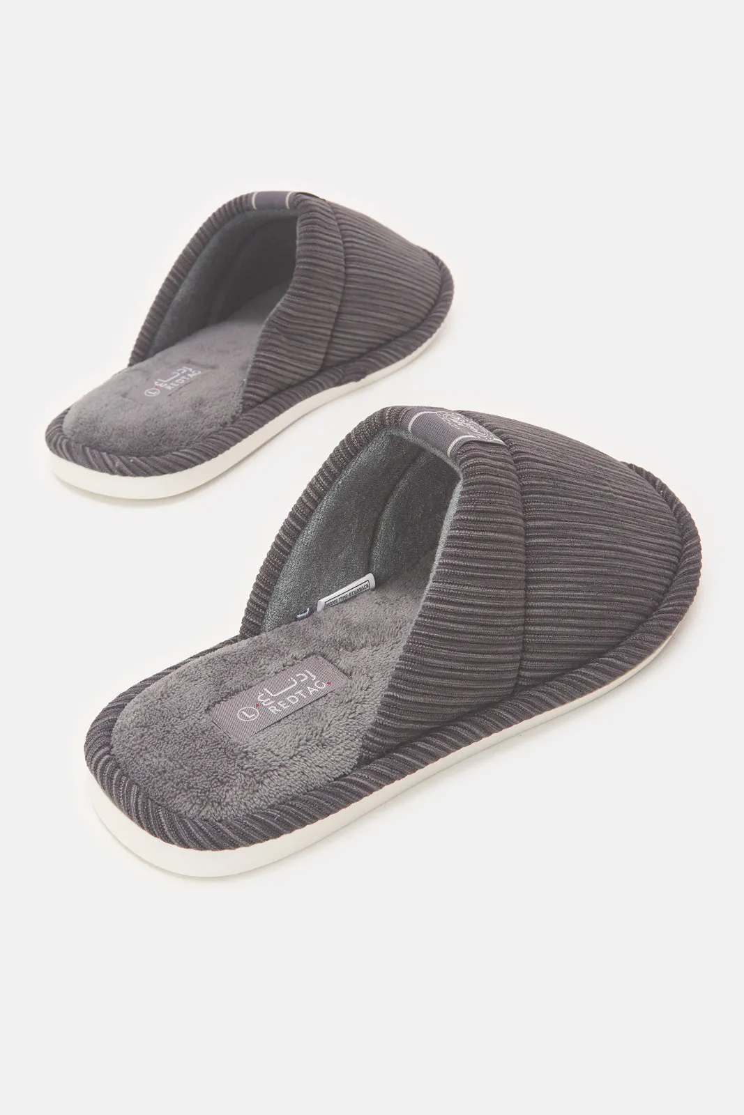 Men Charcoal Mule Slipper