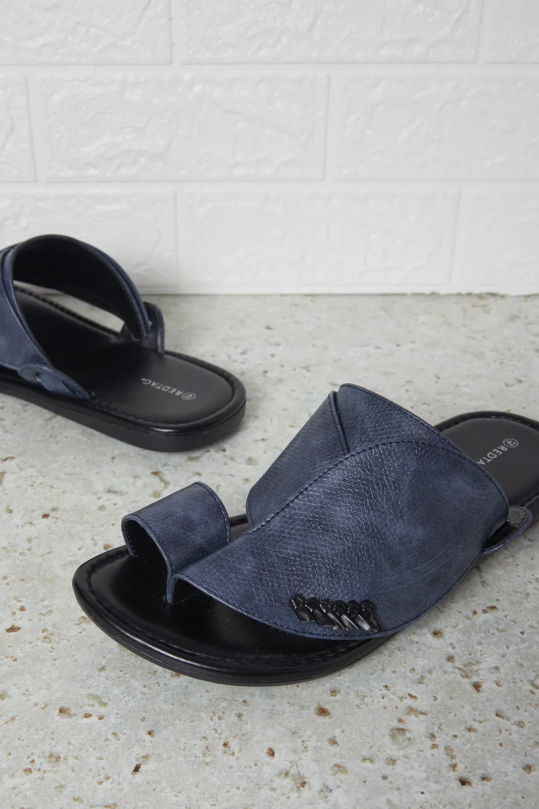 Men Navy Traditional Sandals