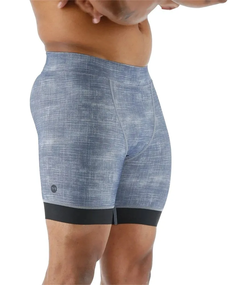 MENS GREY SANDBLASTED WORKOUT JAMMER TYR