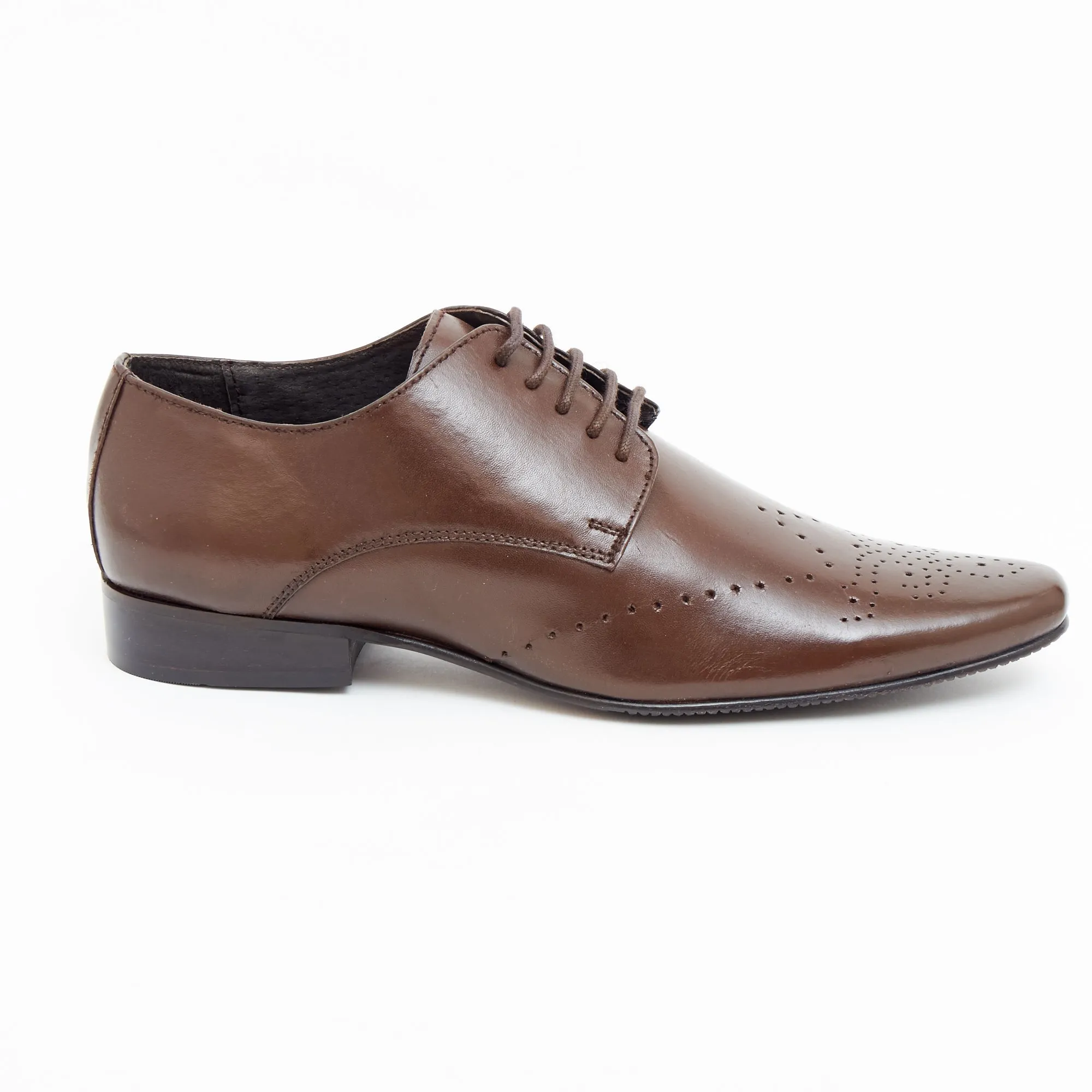 Mens Leather Formal Casual Shoes - 50543_Brown