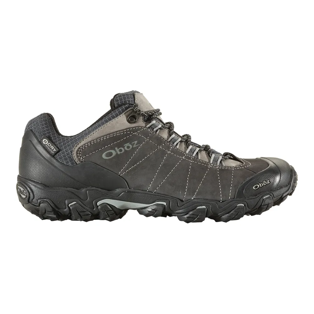 Men's Oboz Bridger Low Waterproof Color: Dark Shadow