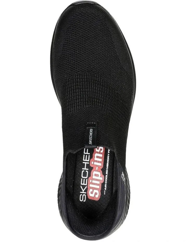 Mens Skechers Slip-Ins Ultra Flex 3.0 Smooth Step Black Shoes