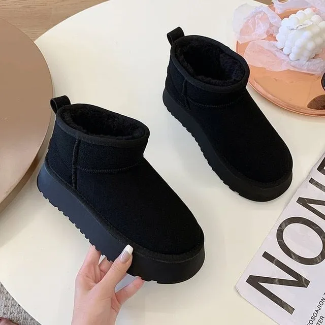 Mini Platform Snow Boots